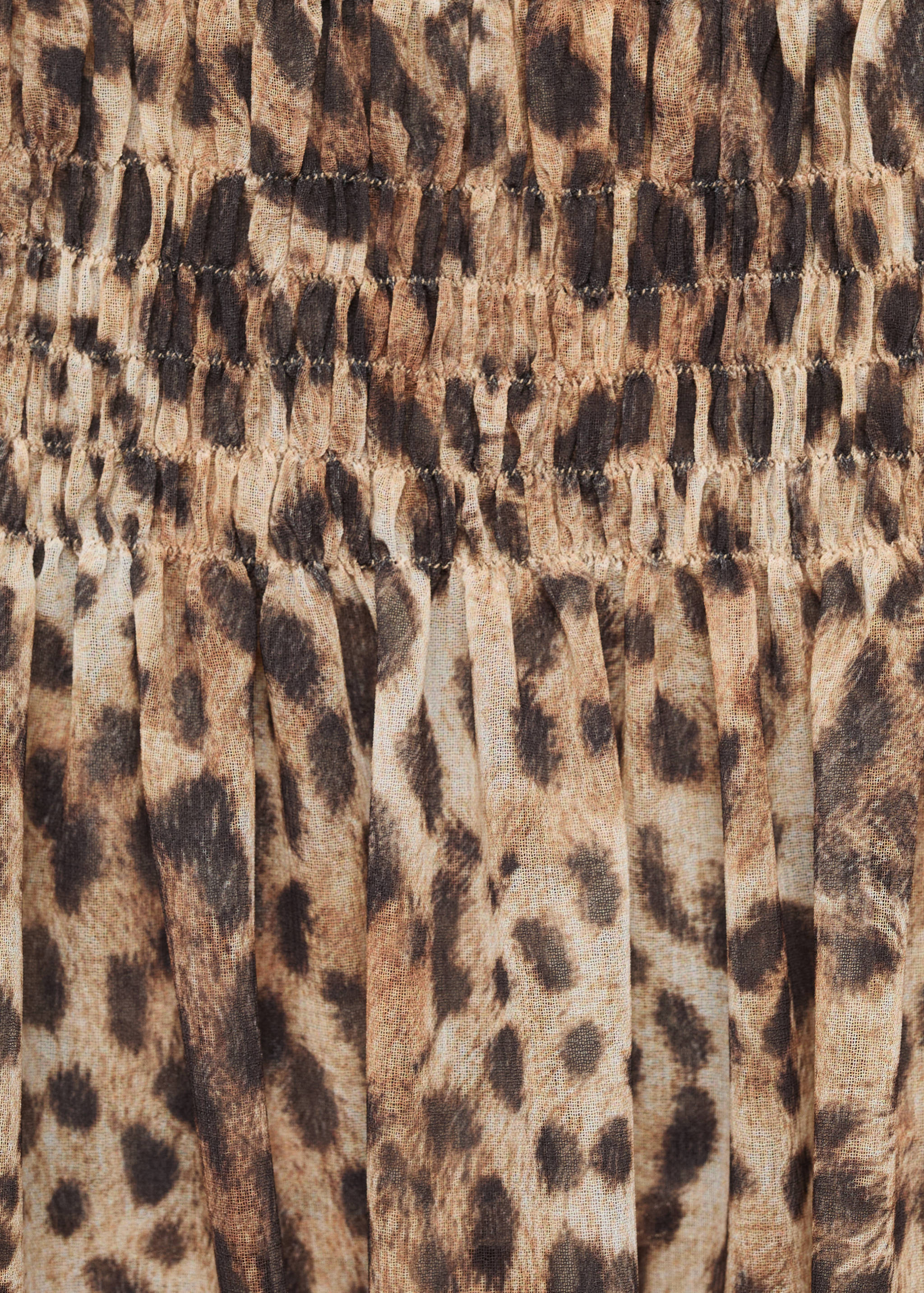 Leopard-print maxi-skirt - Details of the article 0