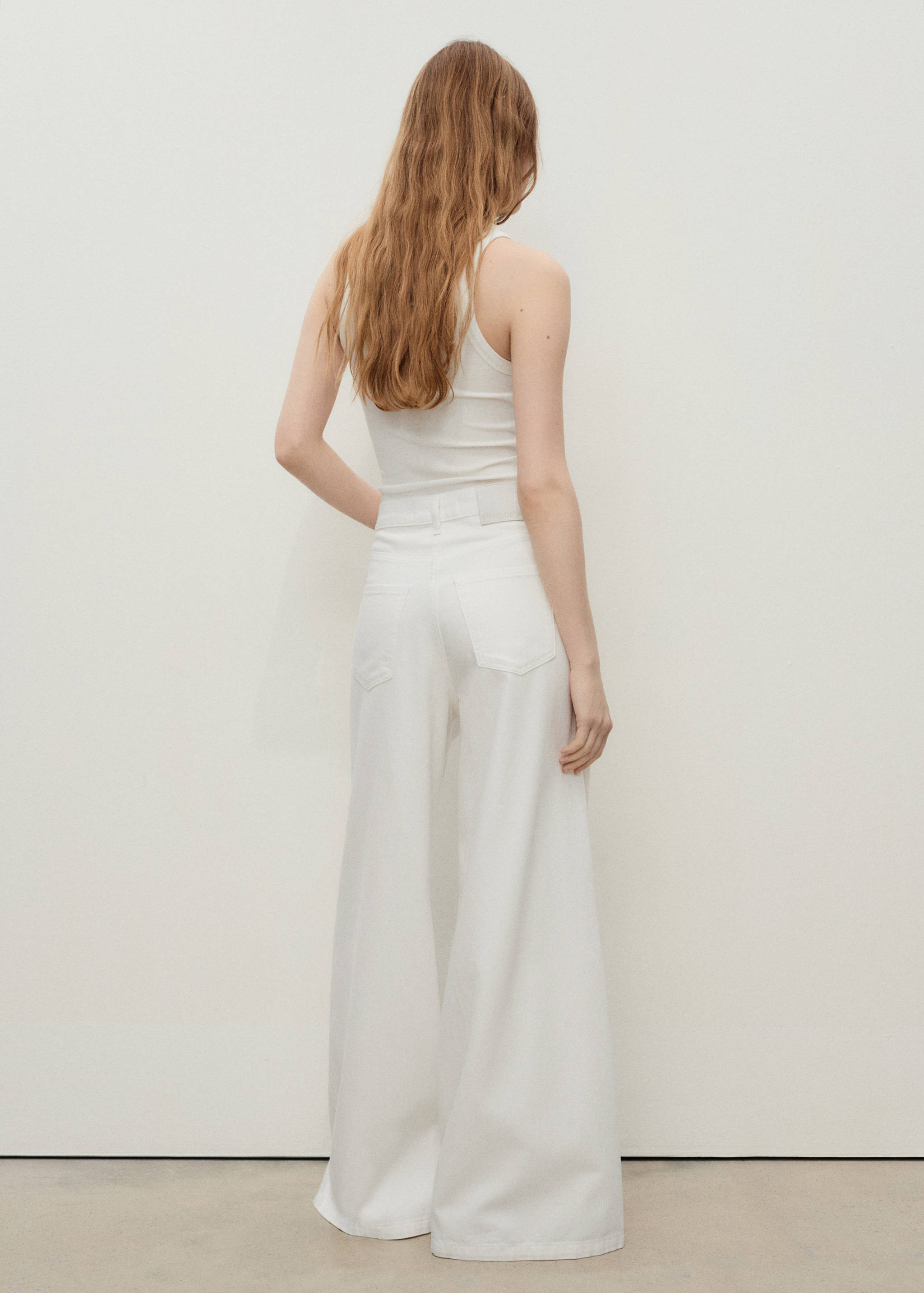 High-waisted wideleg jeans - Reverse of the article