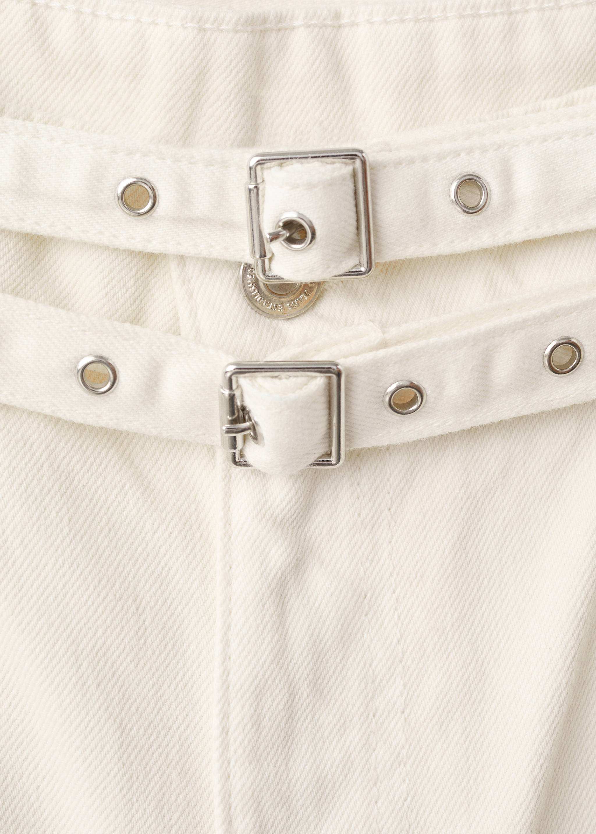 Barrel jeans with double belt - Details of the article 8