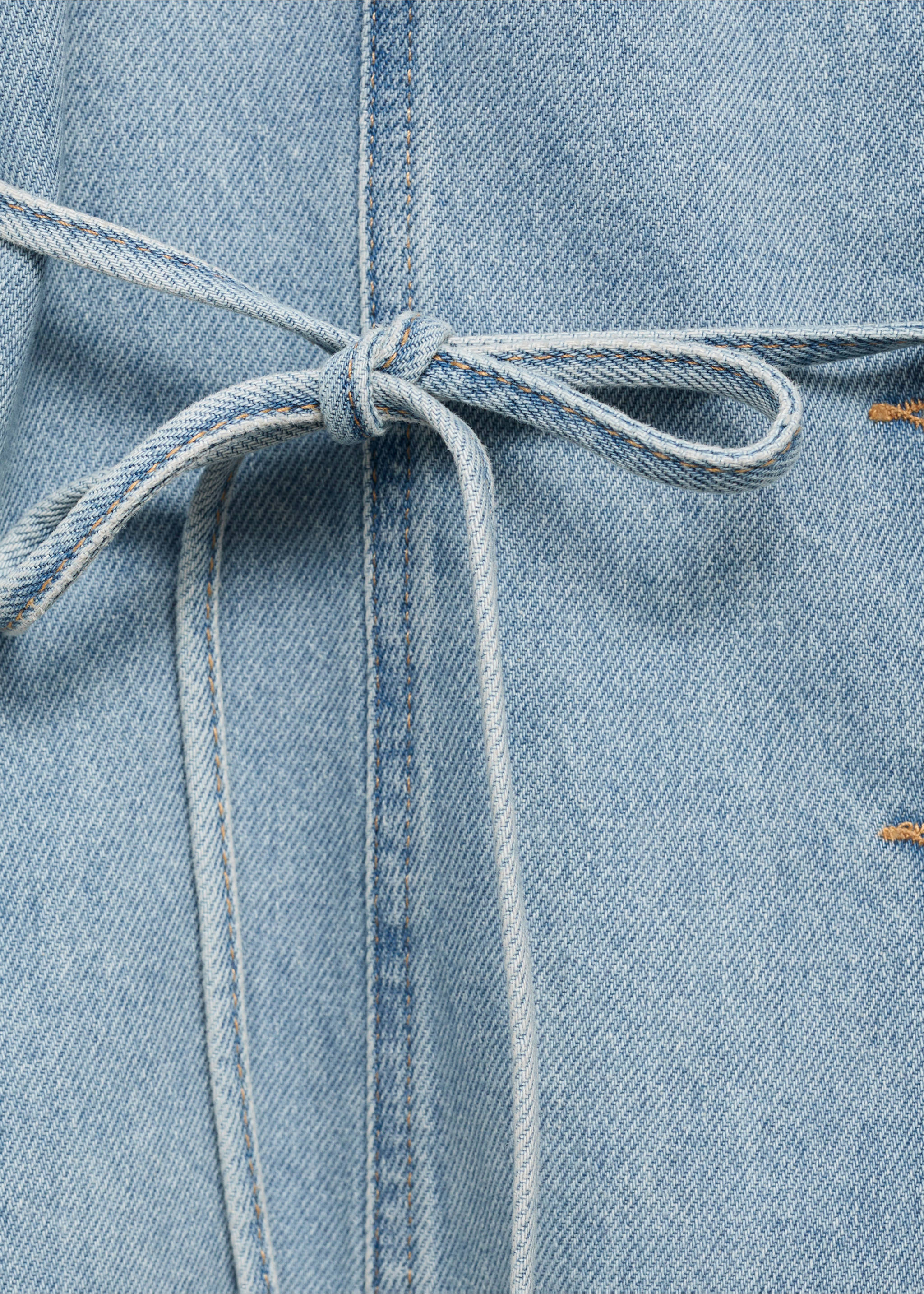 Buttoned denim gilet - Details of the article 0, Medium Blue. Ref: 17071272-00.