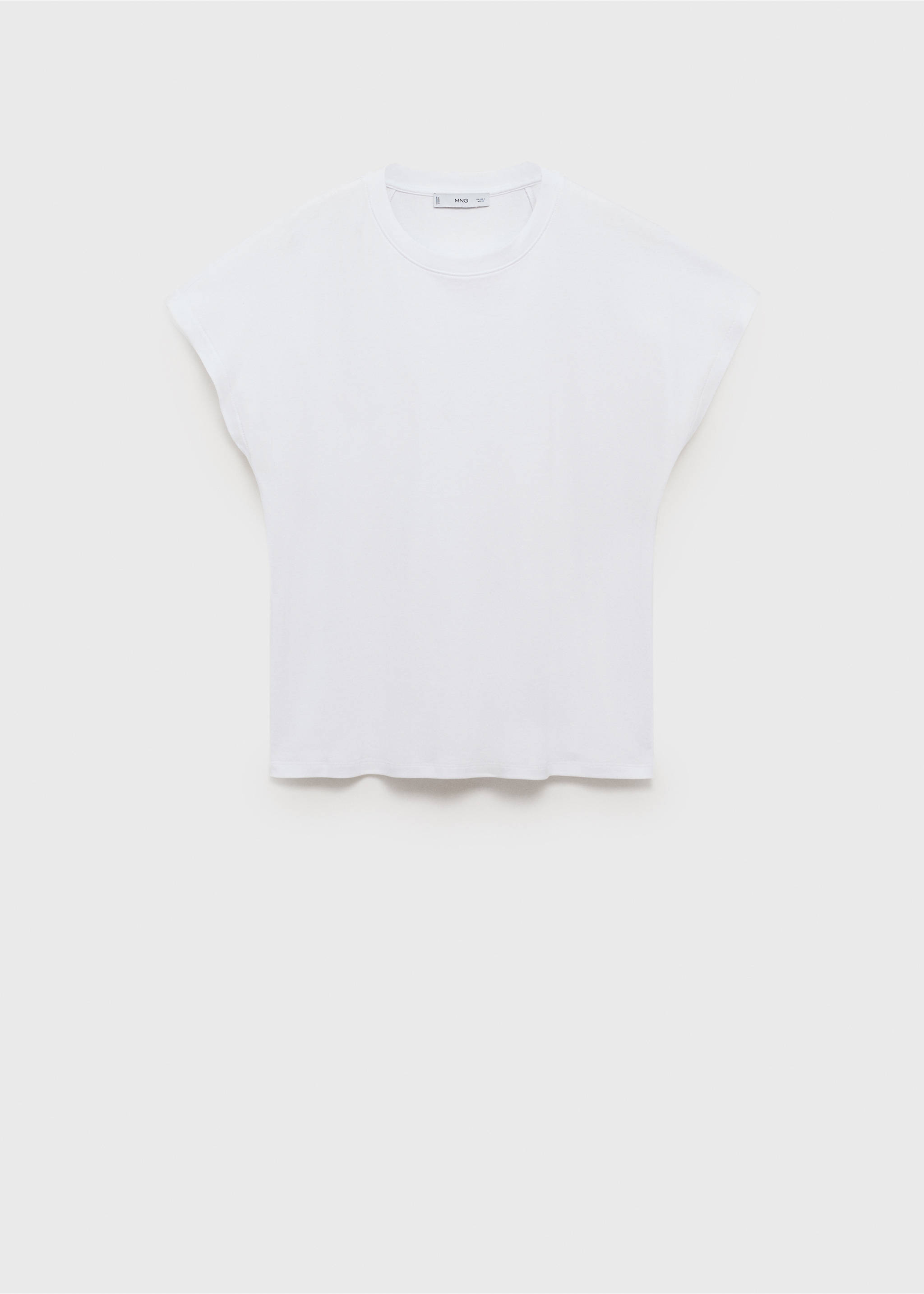 Camiseta algodón cuello redondo - Artículo sin modelo, Blanco. Ref: 17071283-00.