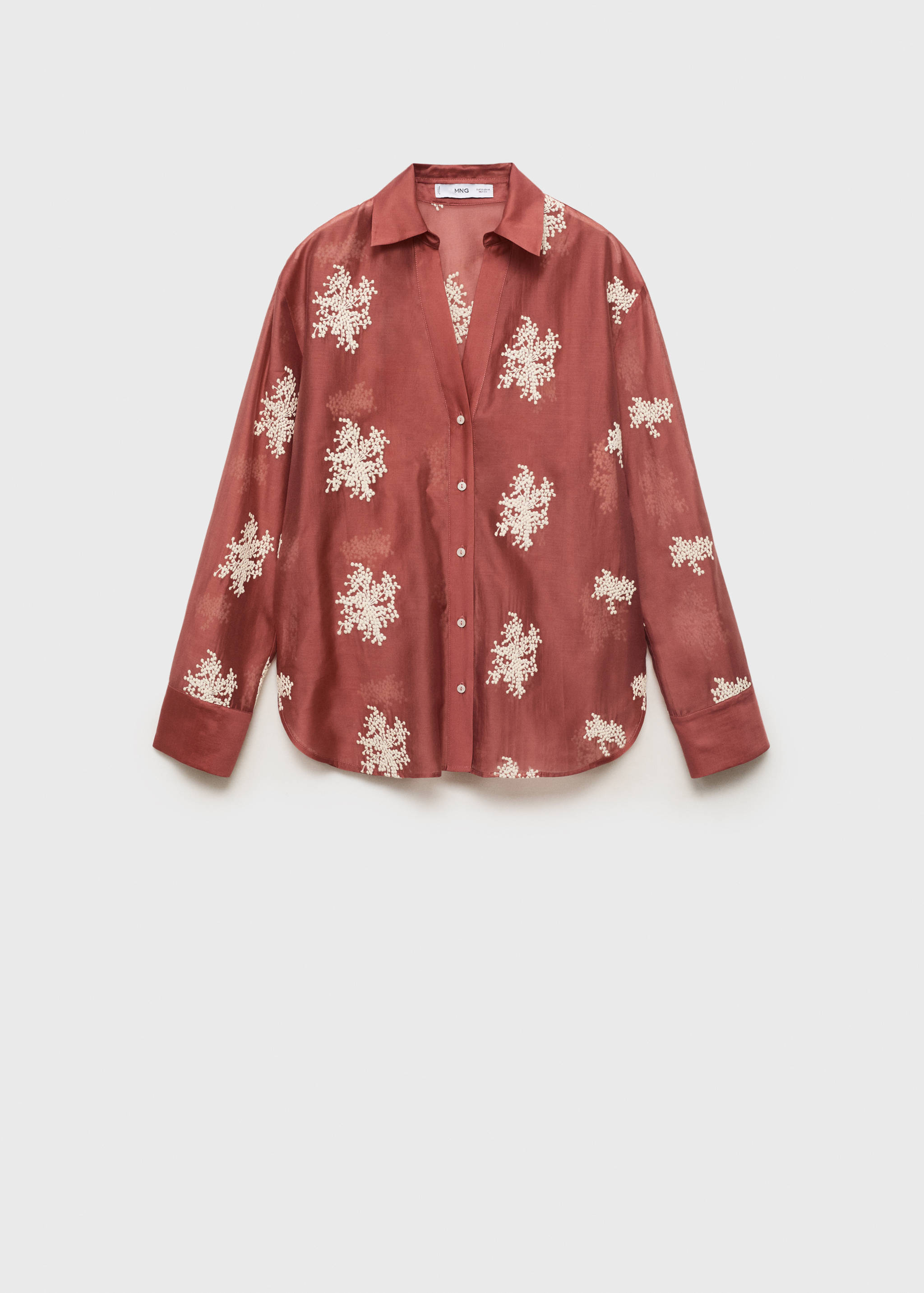 Camicia lyocell ricamo - Articolo senza modello