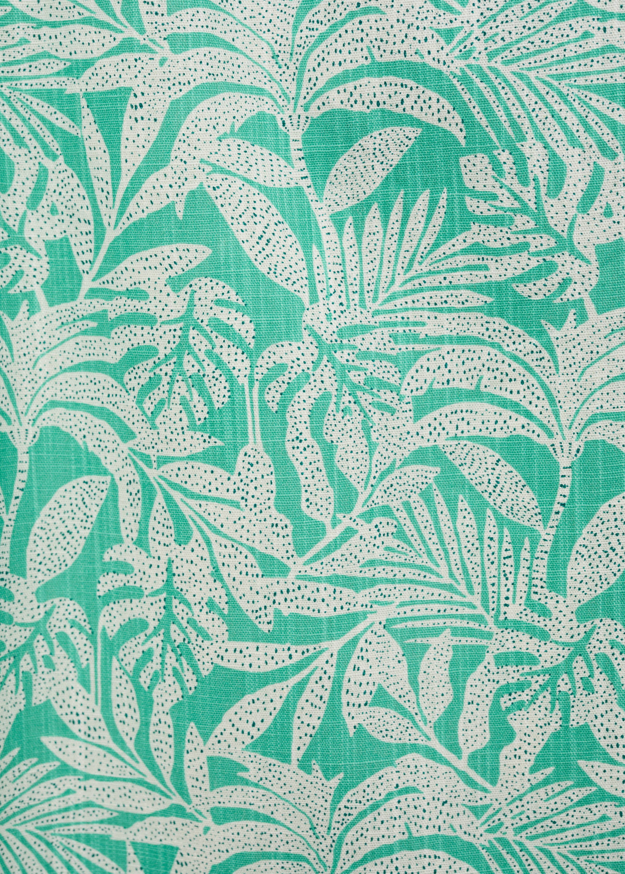 Cotton trousers with leaf pattern - Details of the article 8