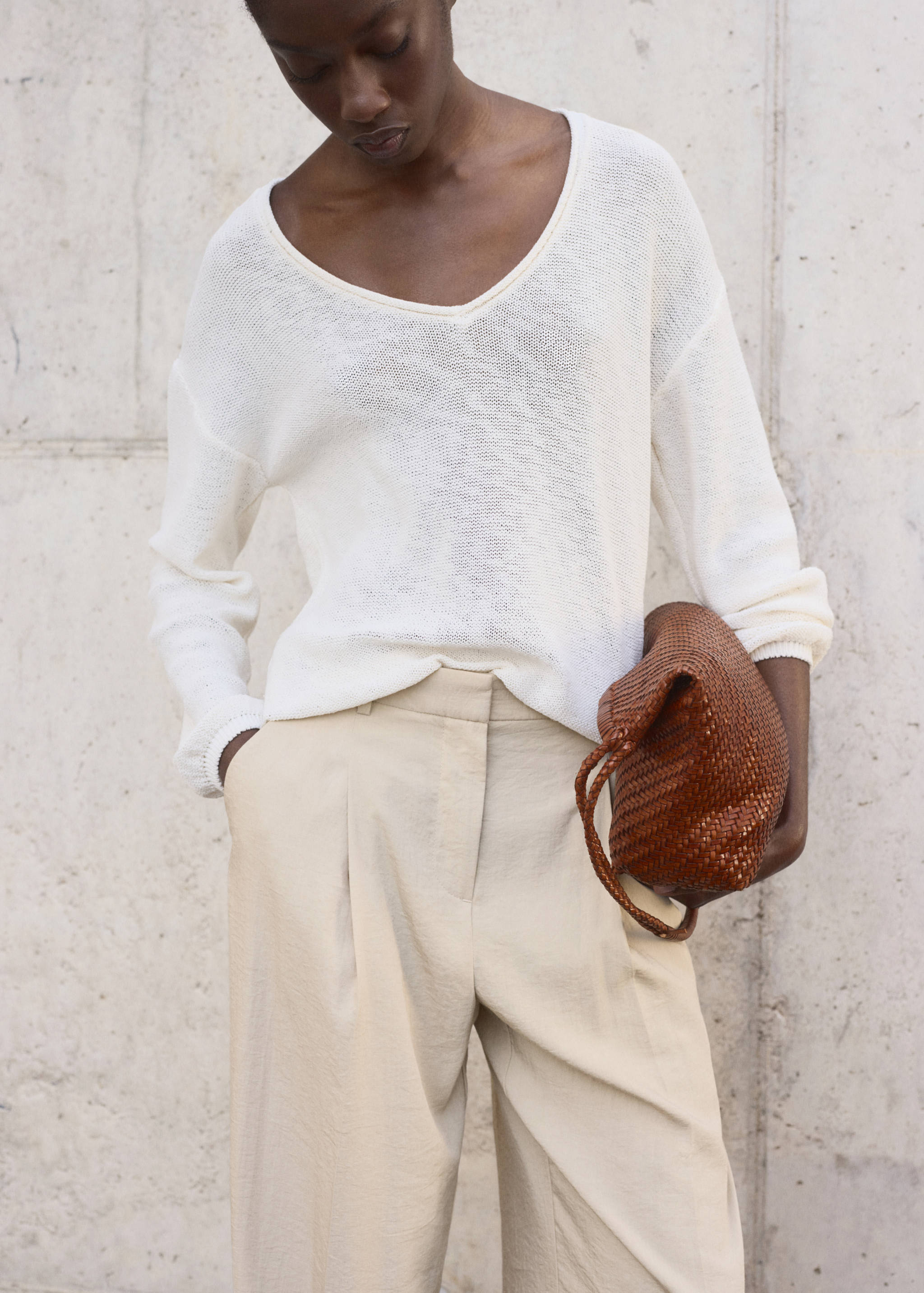 Pantalón wide leg pinzas - Detalle del artículo 1