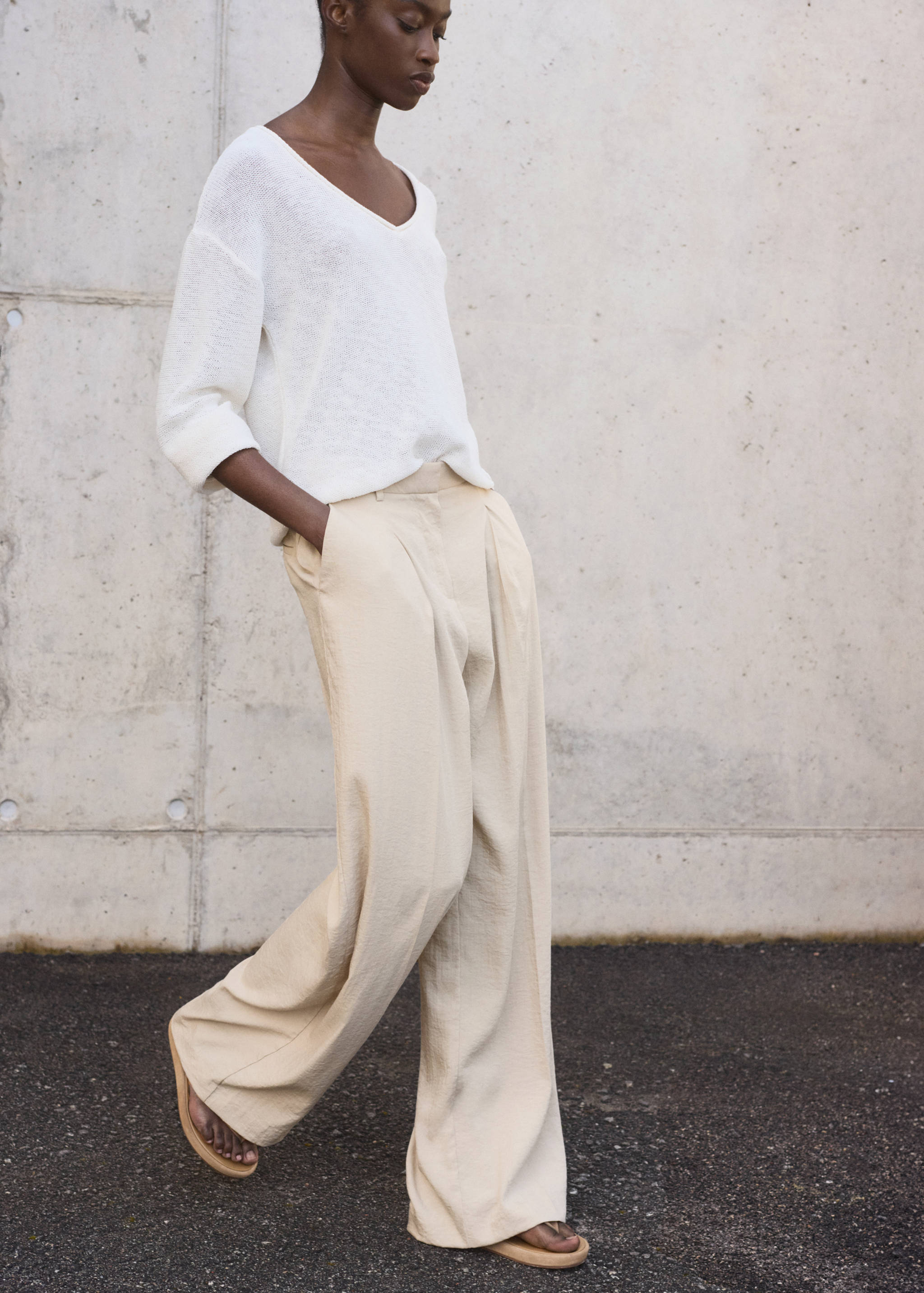 Pantalón wide leg pinzas - Detalle del artículo 2