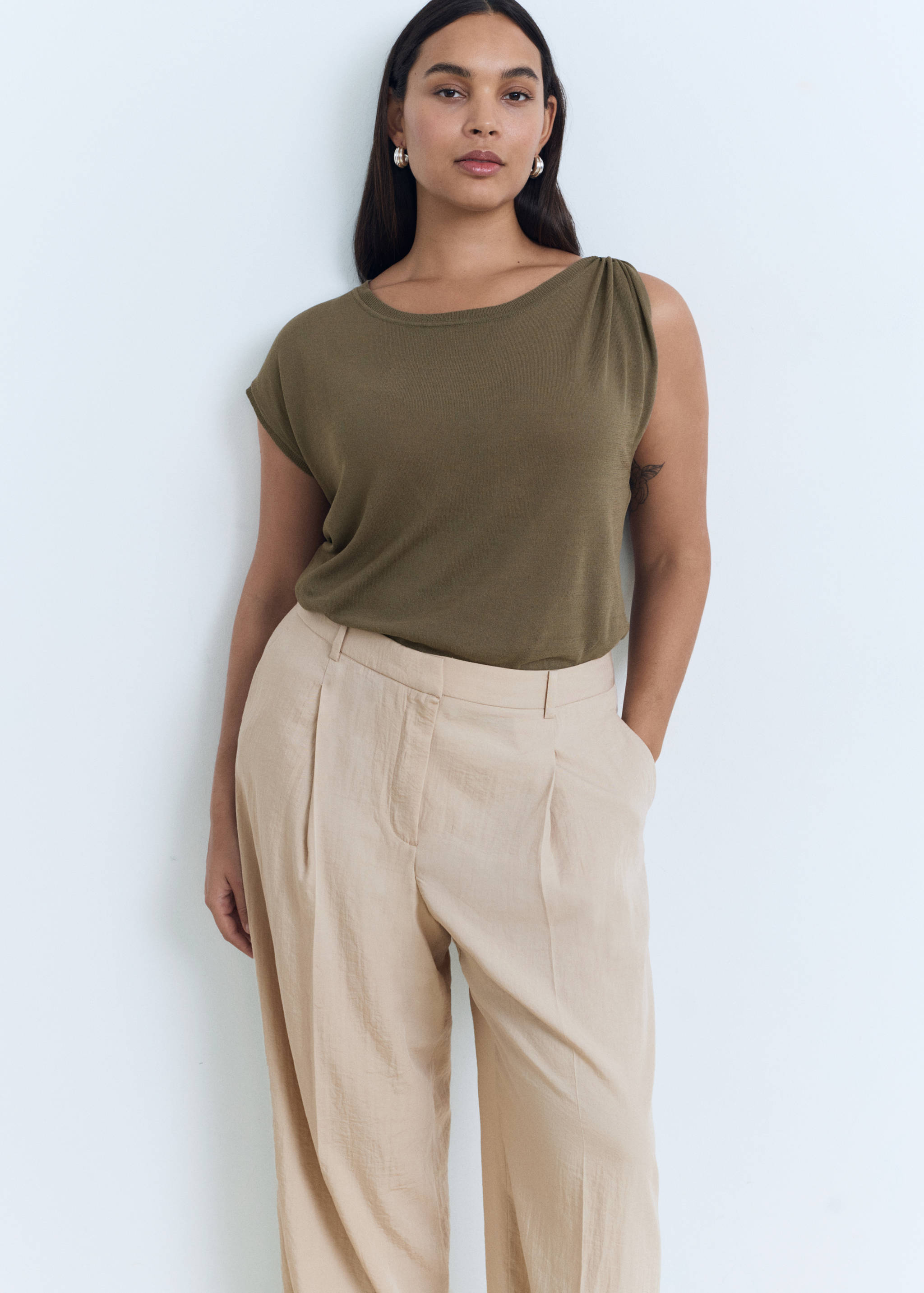 Pantalón wide leg pinzas - Detalle del artículo 5
