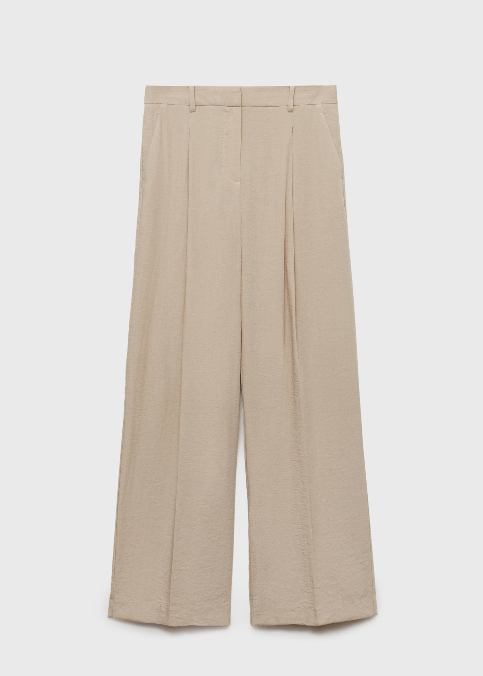 Pantalón wide leg pinzas - Artículo sin modelo, Gris claro/pastel. Ref: 17071515-00.