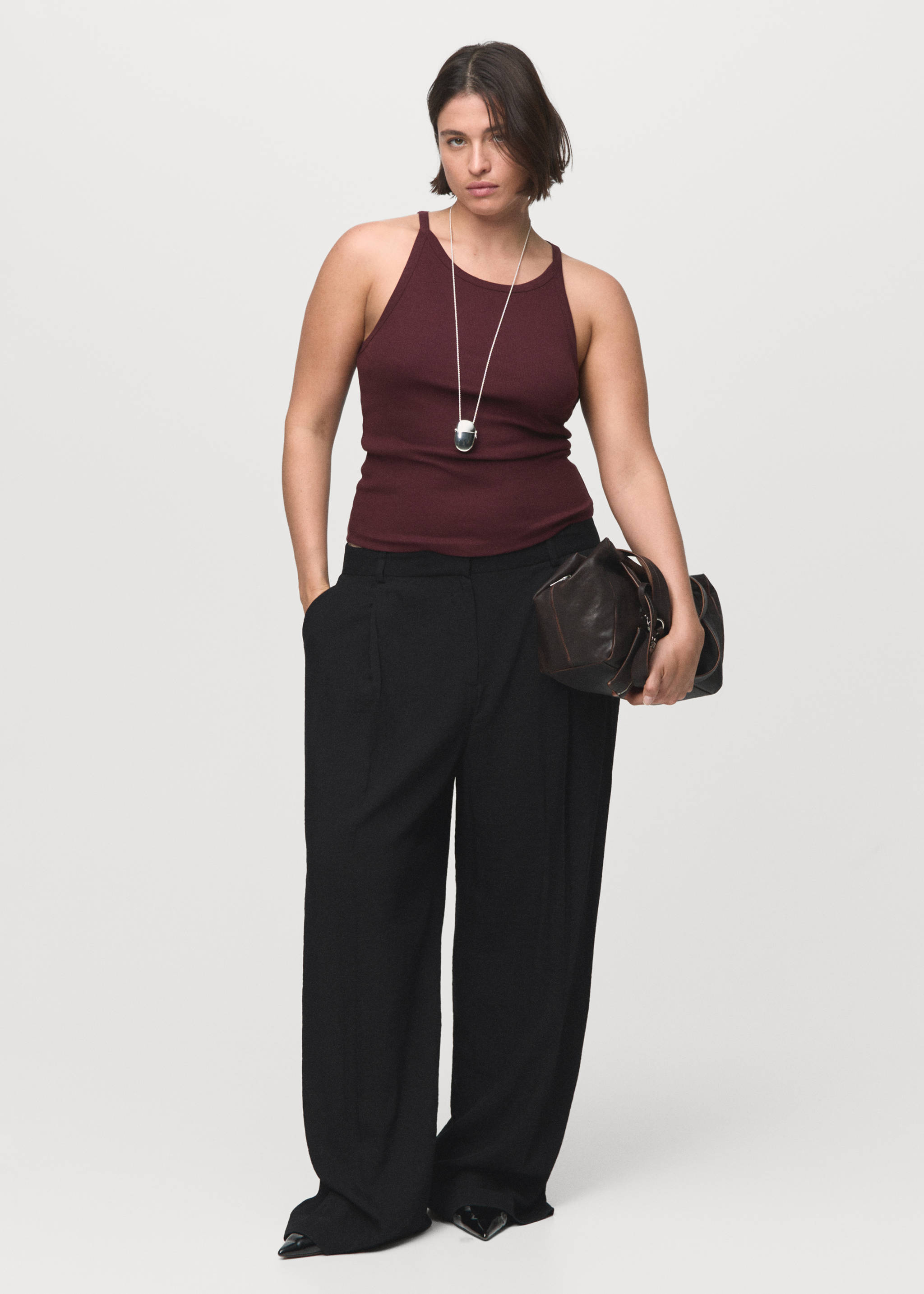 Pantalón wide leg pinzas - Detalle del artículo 3