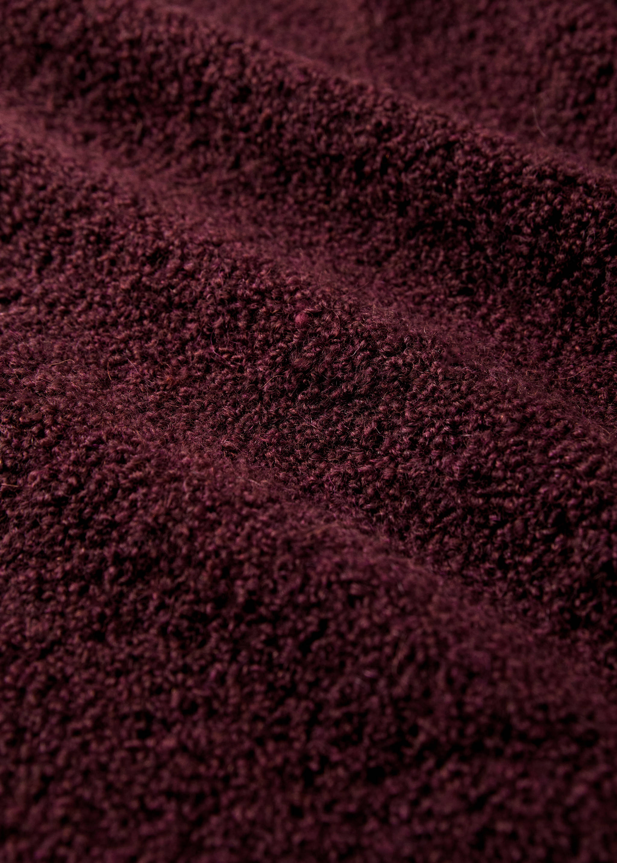 Bouclé-effect wool blanket - Details of the article 2