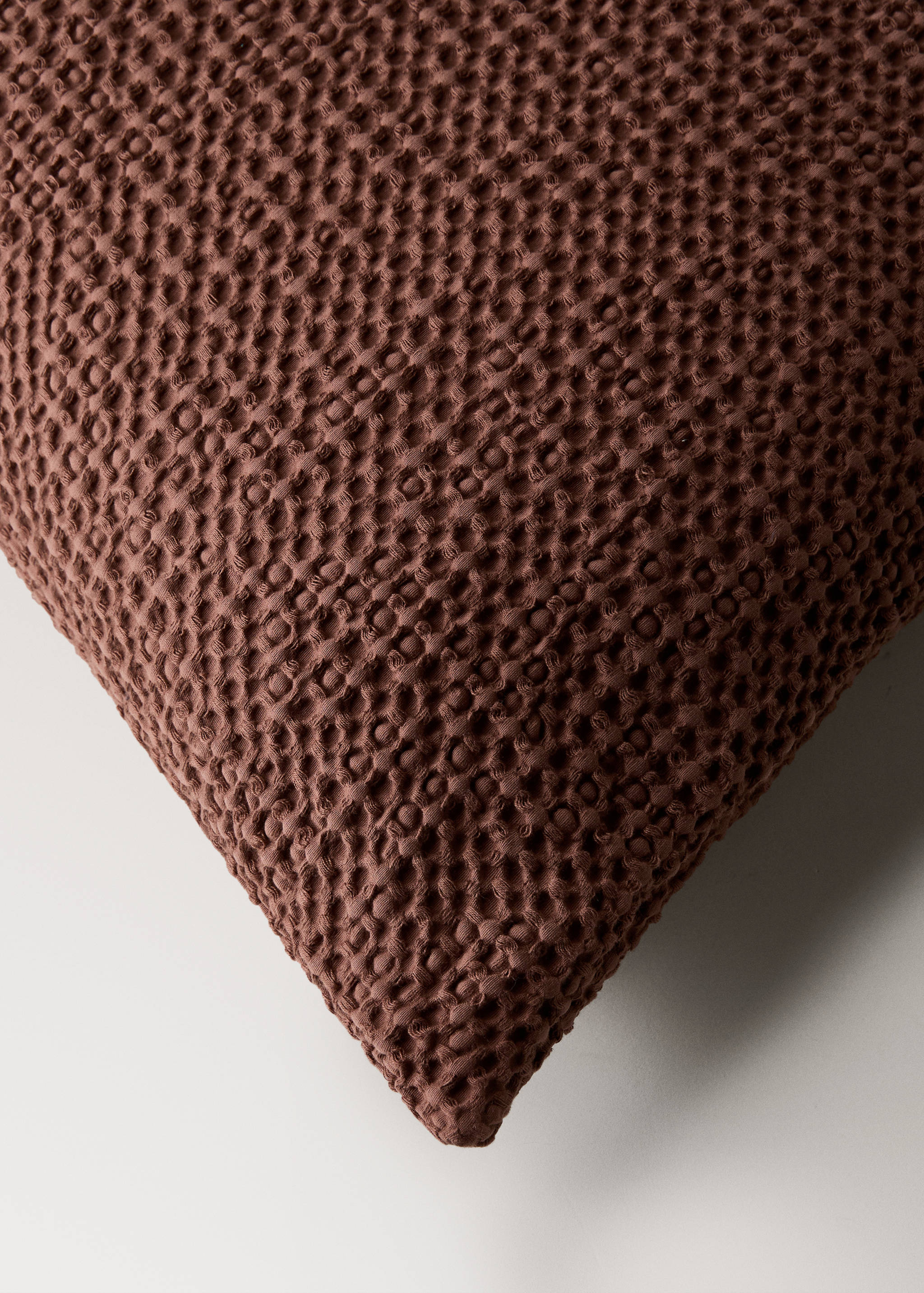 Housse de coussin en coton garment-dyed waffle 50x50 cm - Détail de l'article 2