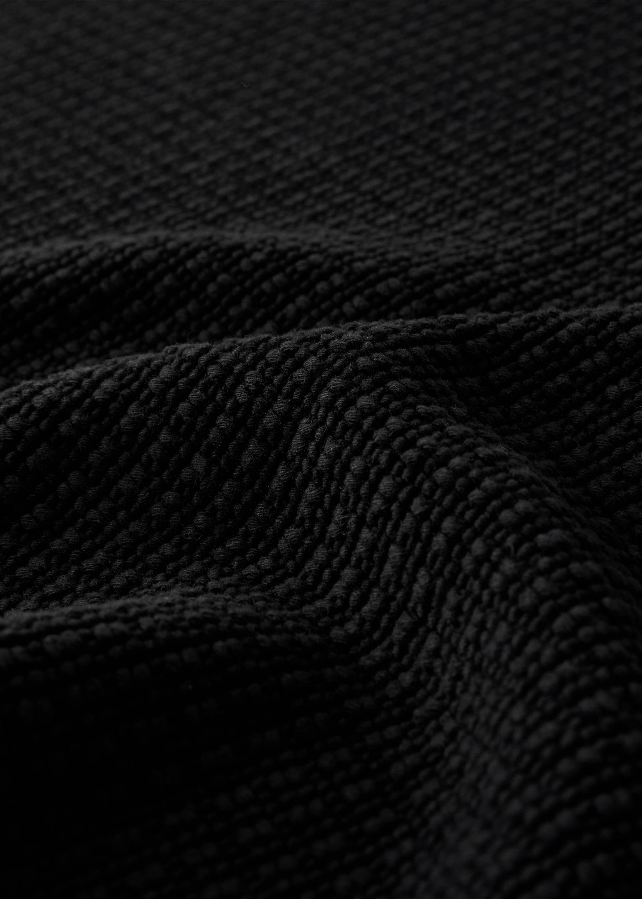 Baumwoll-Badteppich Waffelstruktur - Detail des Artikels 1, Schwarz. Ref: 17071552-00.