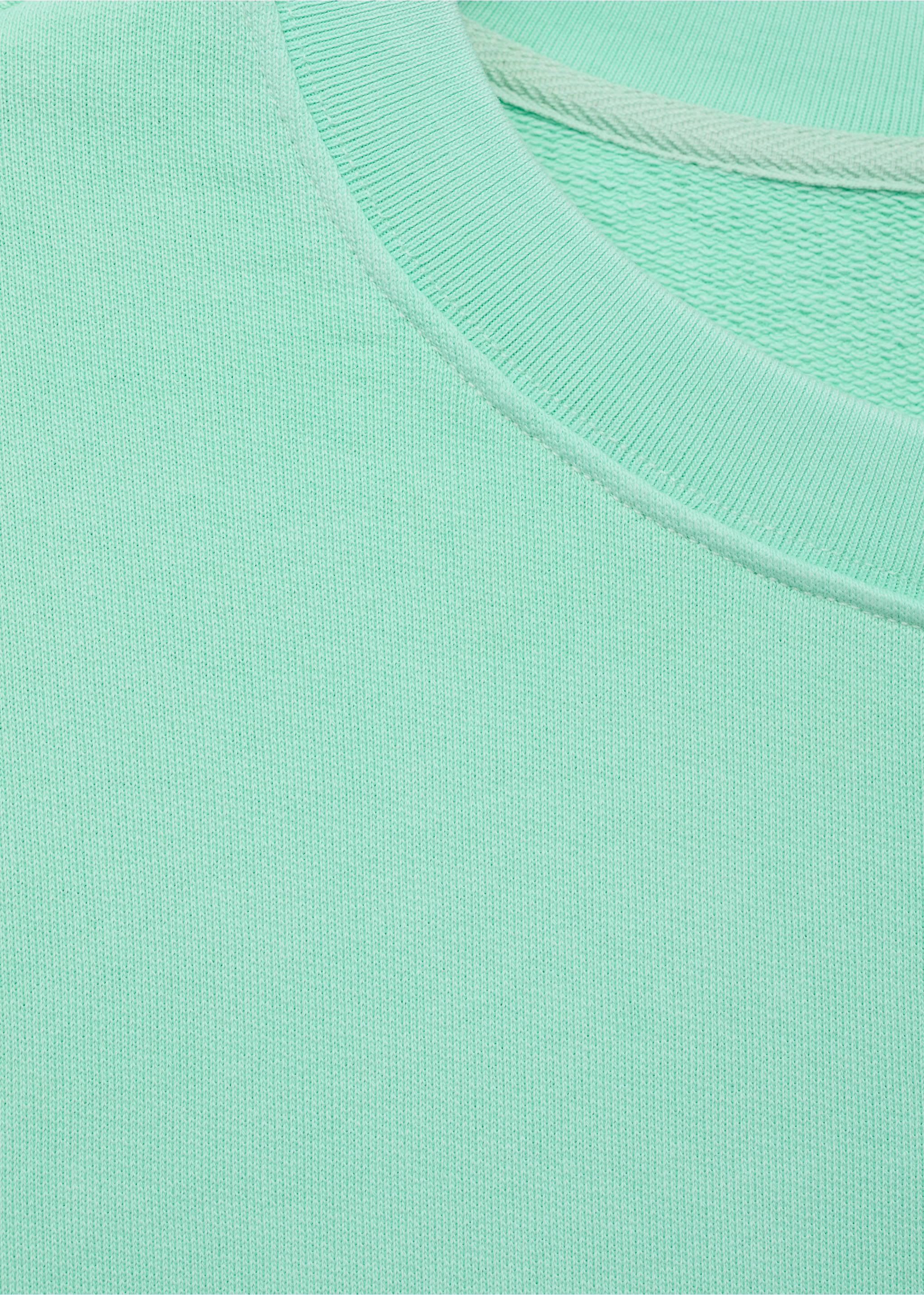 Sweatshirt with seamless finish - Details of the article 8, Green. Ref: 17071553-00.