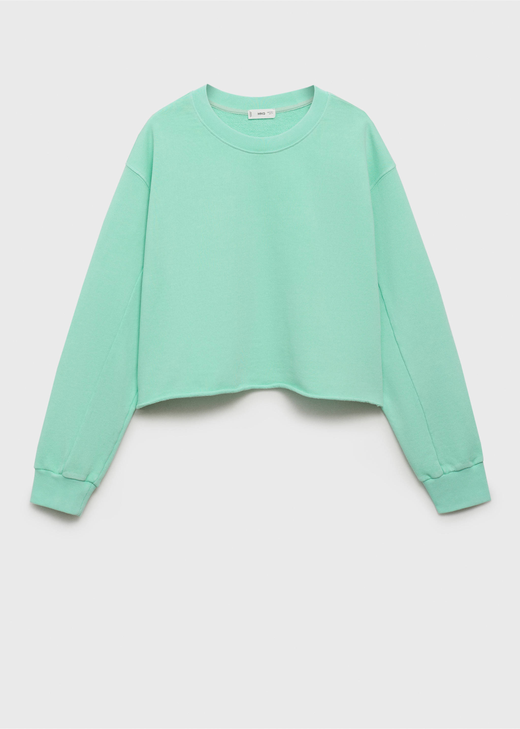 Sweatshirt with seamless finish - Article without model, Green. Ref: 17071553-00.