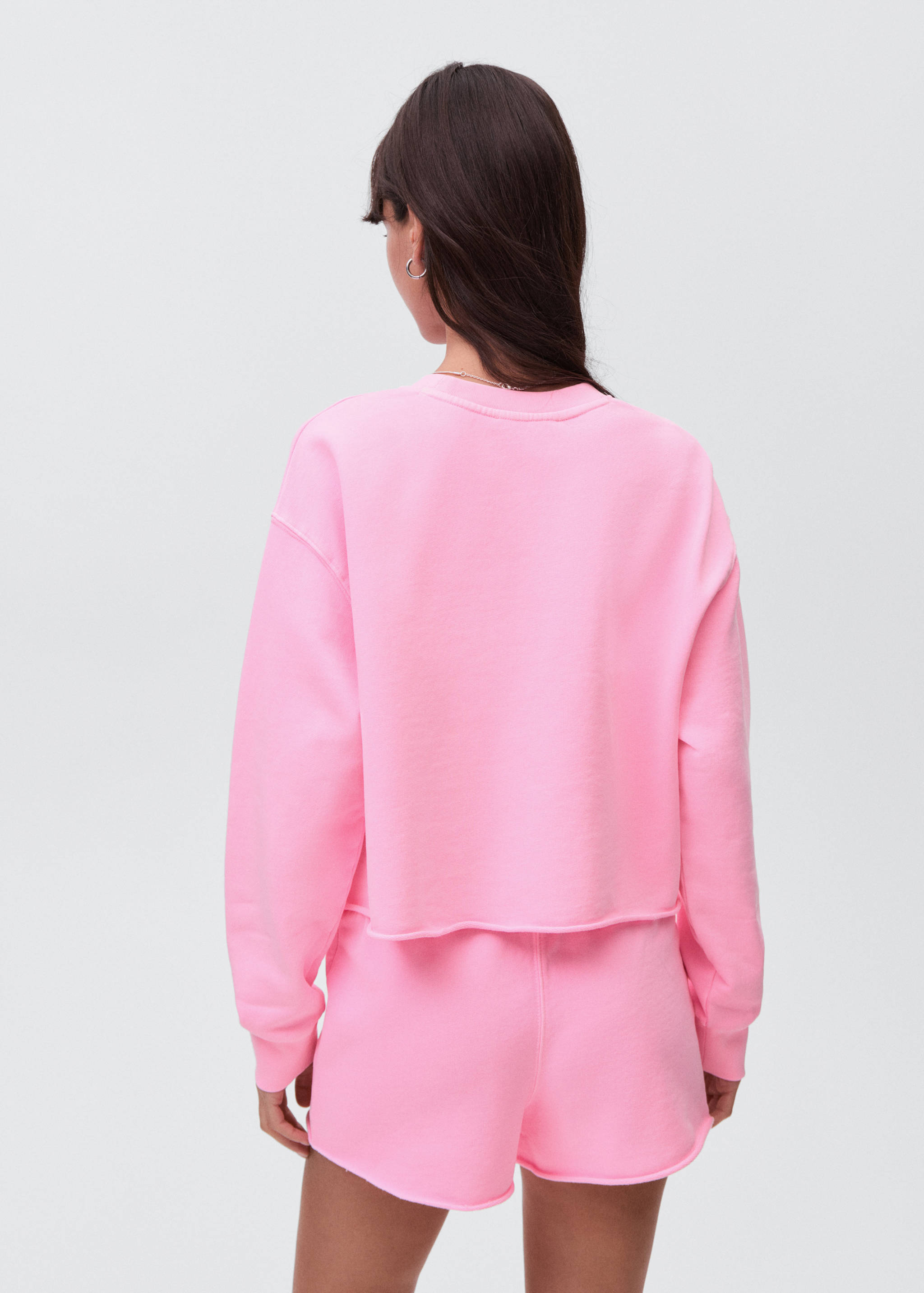 Sweatshirt with seamless finish - Reverse of the article