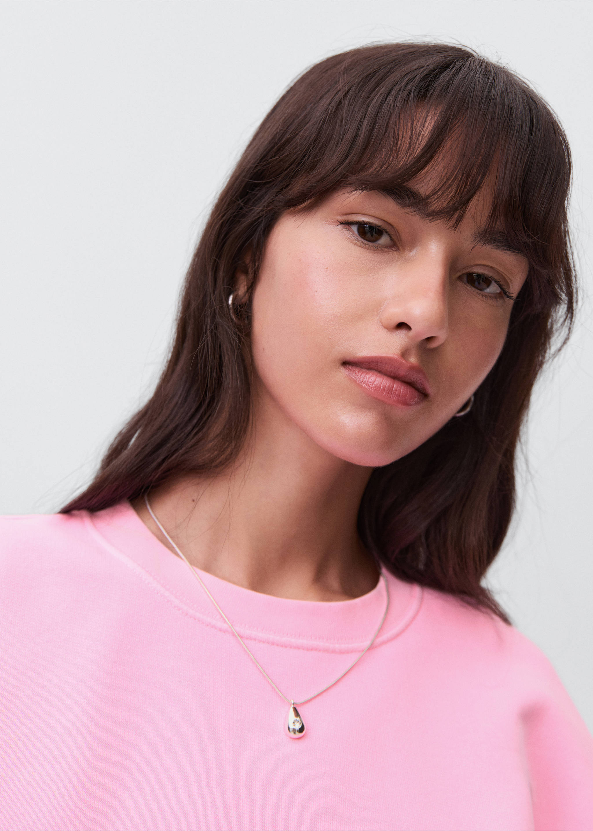 Sweatshirt with seamless finish - Details of the article 1, Neon Pink. Ref: 17071553-00.