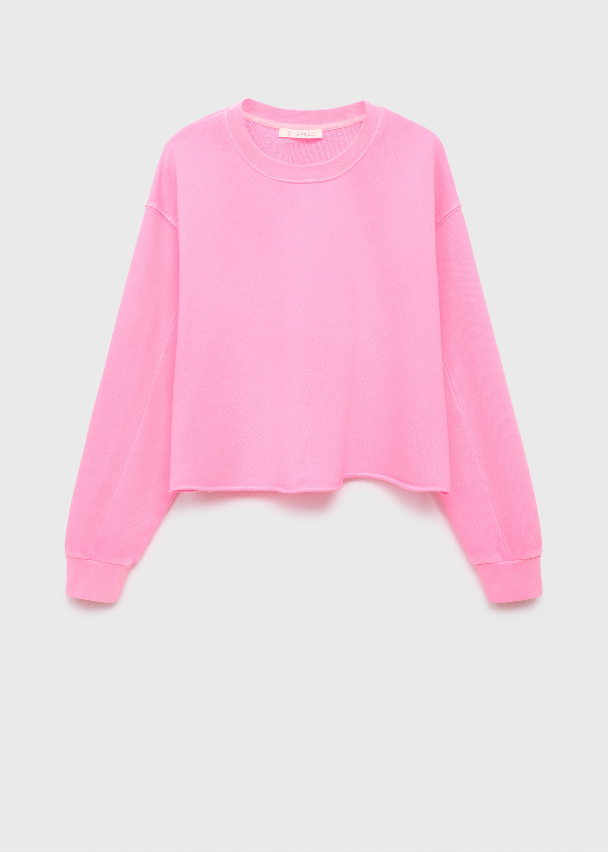 Sweatshirt with seamless finish - Article without model, Neon Pink. Ref: 17071553-00.