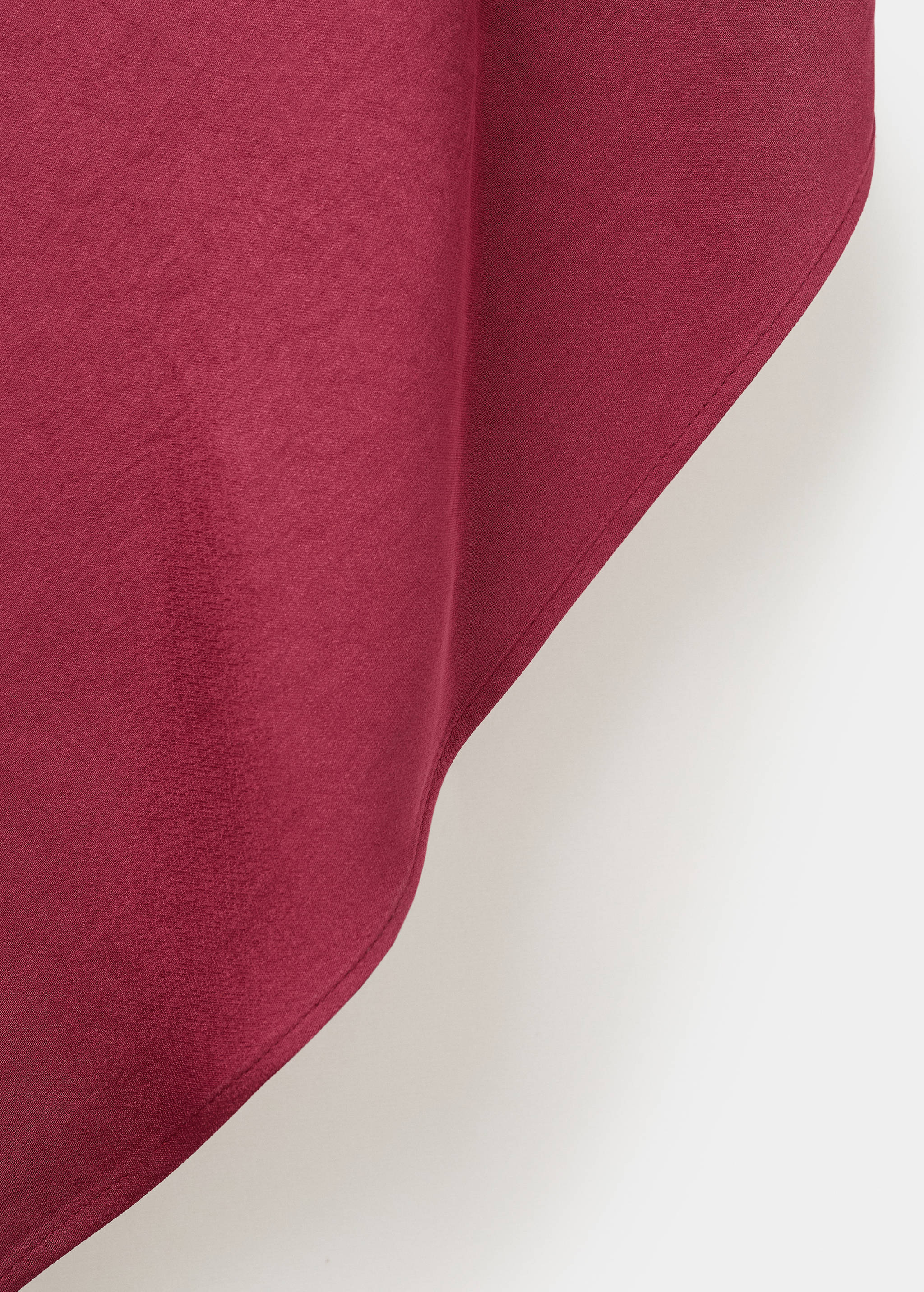 Asymmetrical satin dress - Details of the article 0