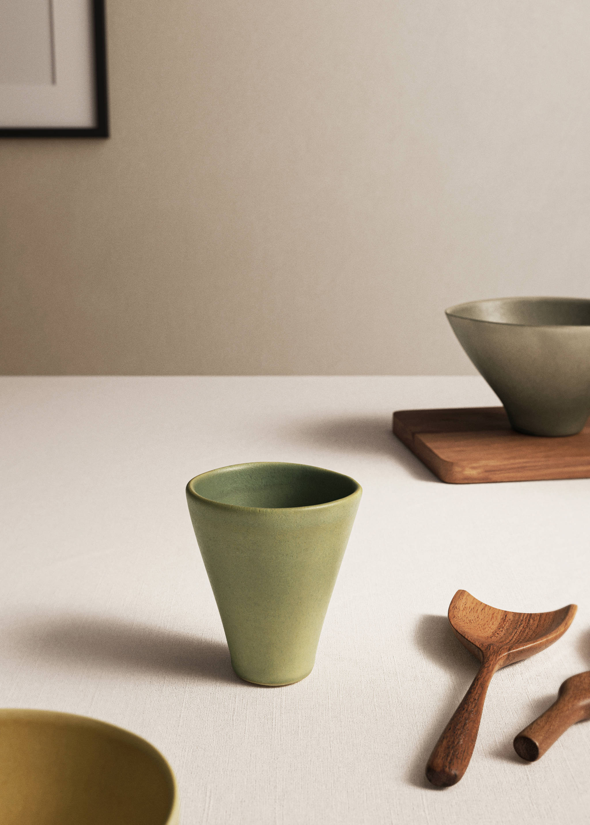 Organic stoneware espresso coffee mug - General plane