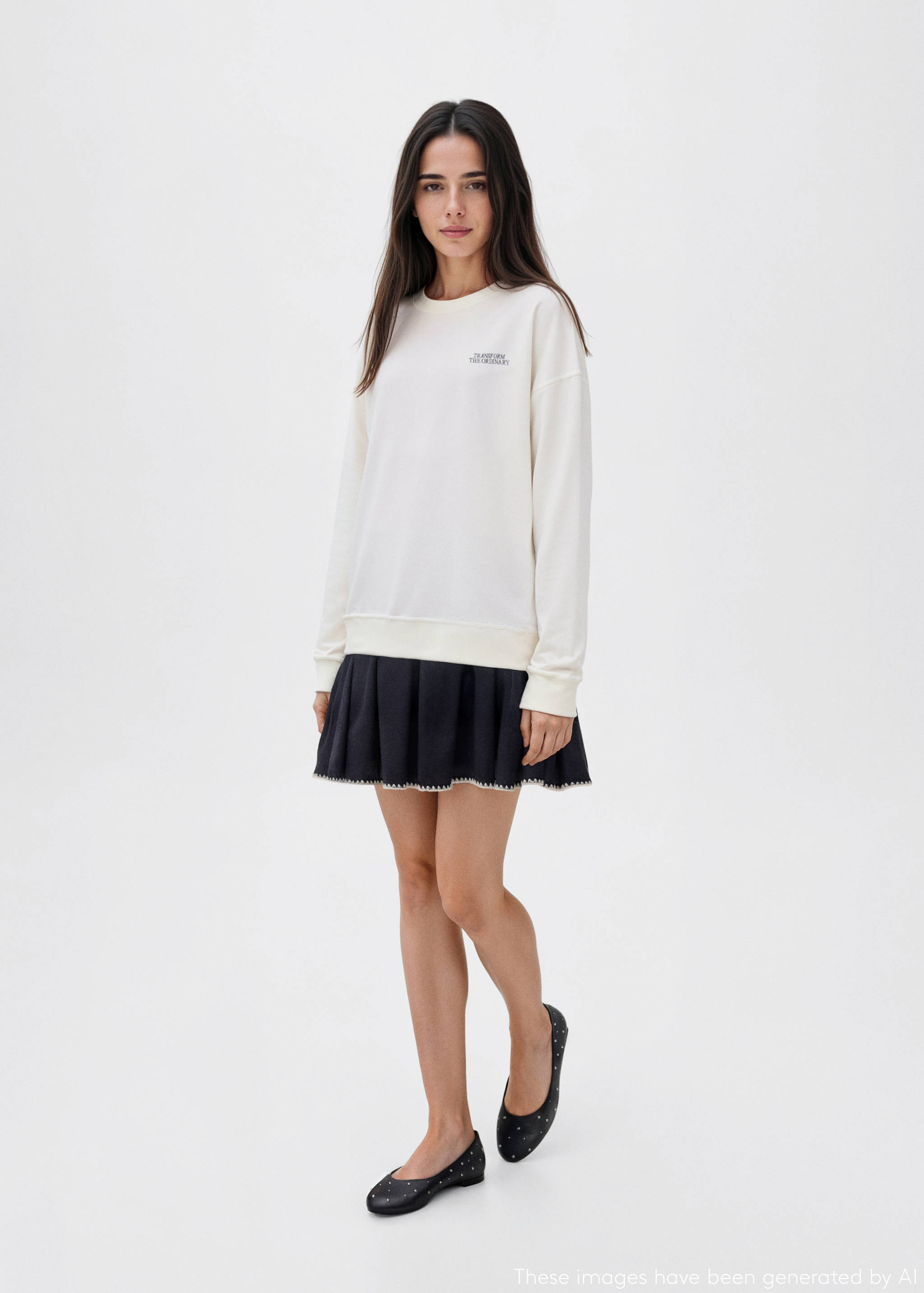 Sudadera estampada mariposa - Plano general