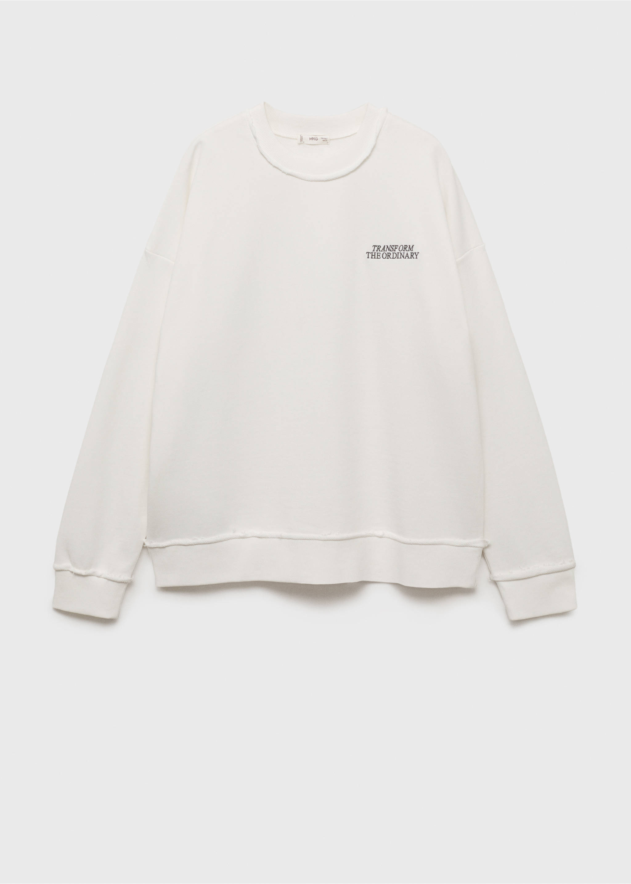 Butterfly-print sweatshirt - Article without model, Off White. Ref: 17072534-00.