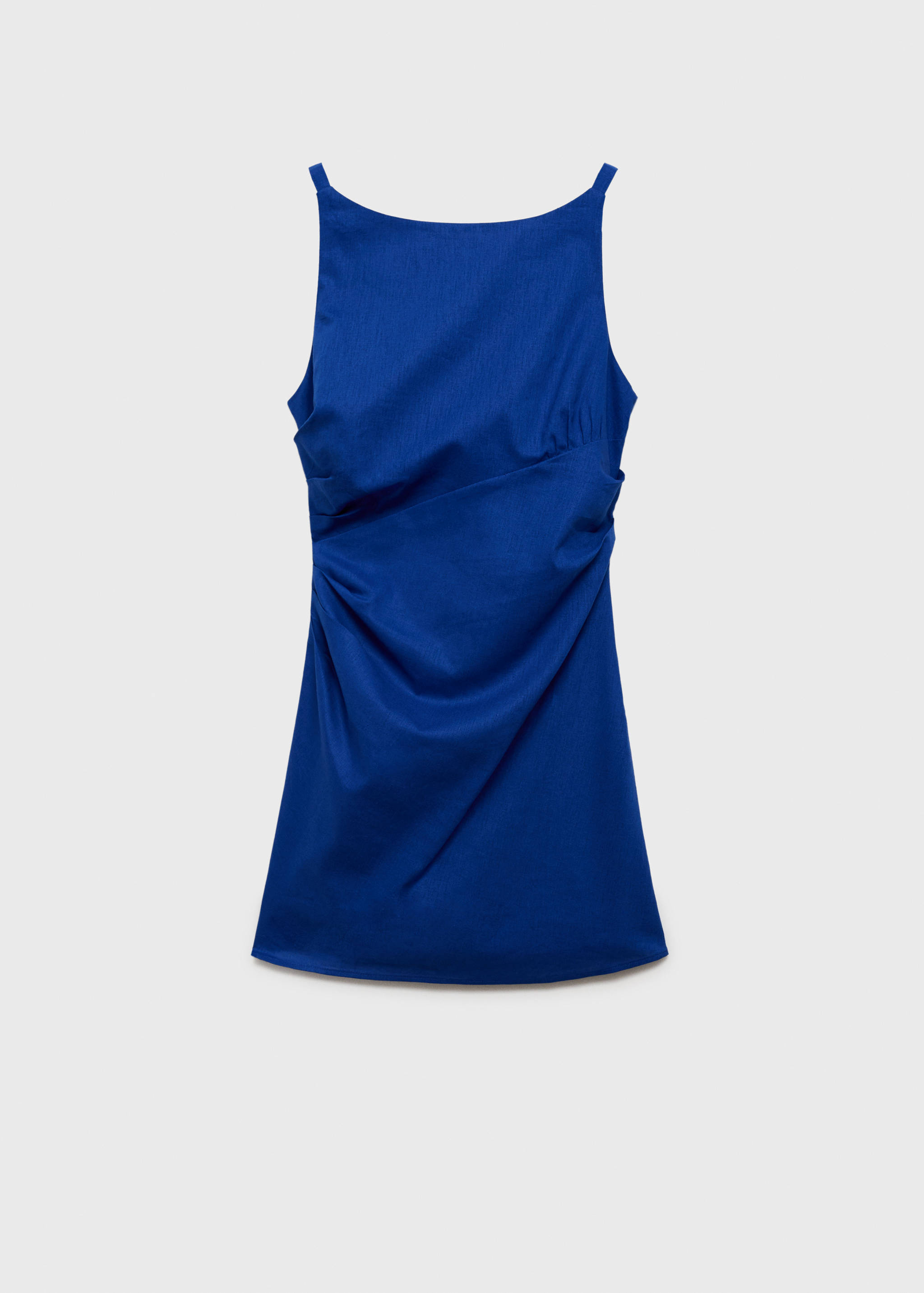 Draped linen dress - Article without model