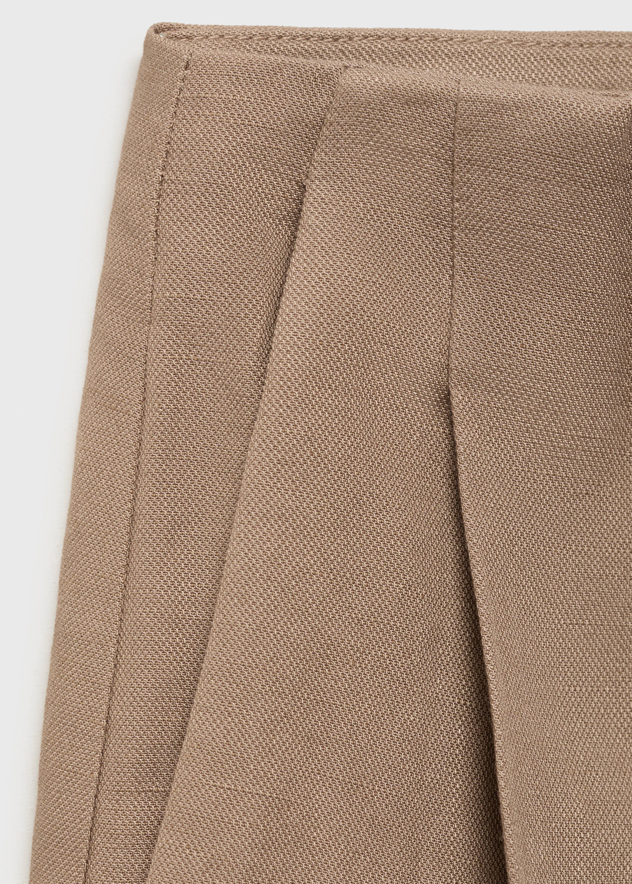 Linen bermuda shorts - Details of the article 8
