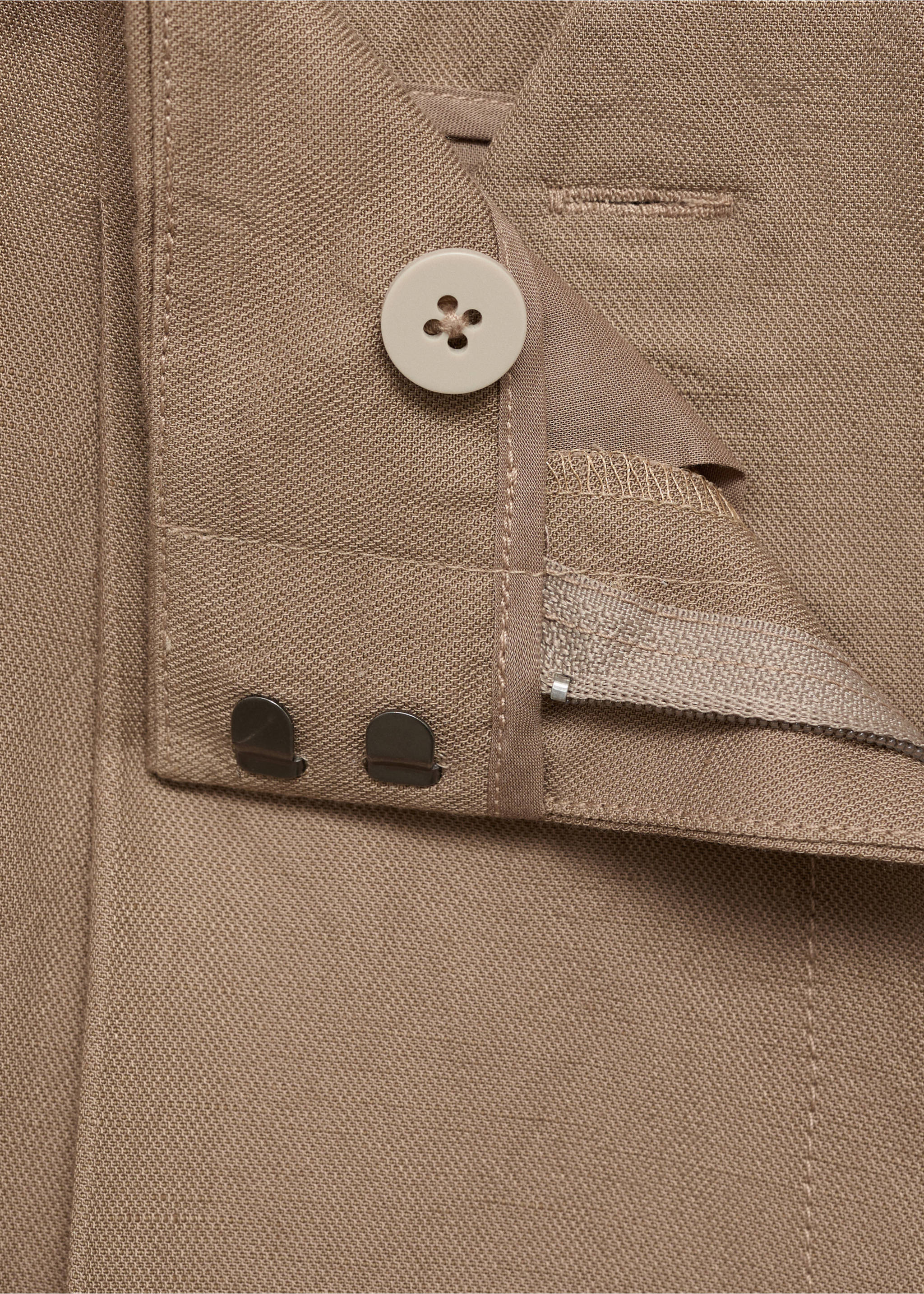 Linen bermuda shorts - Details of the article 0, Brown. Ref: 17072537-00.