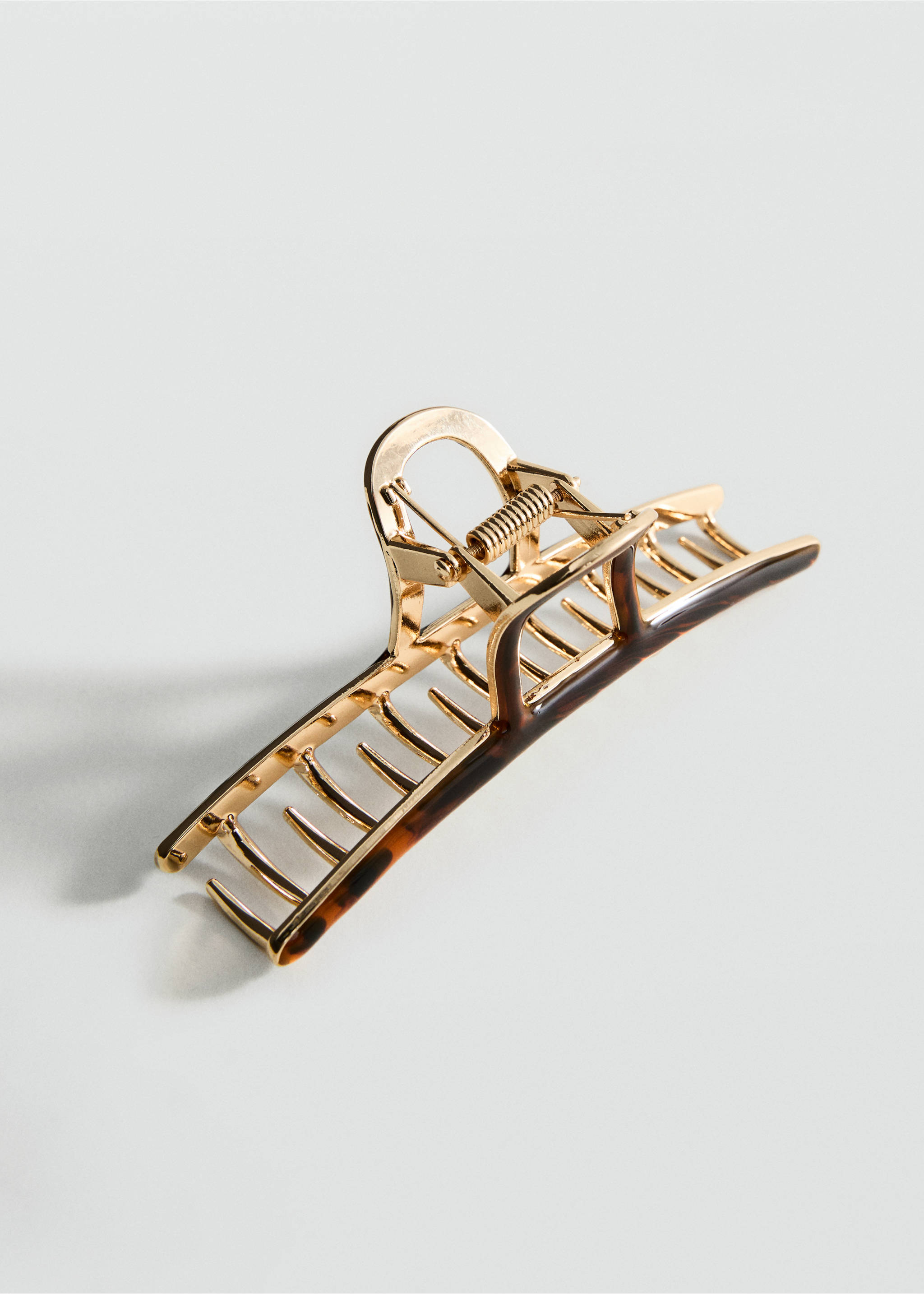 Carey hair clamp - Medium plane, Brown. Ref: 17072543-00.