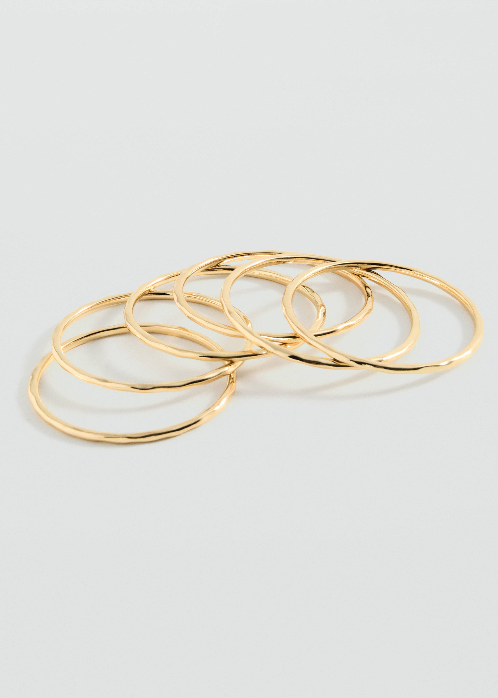 Rigid bracelets set - Medium plane, Gold. Ref: 17072550-00.