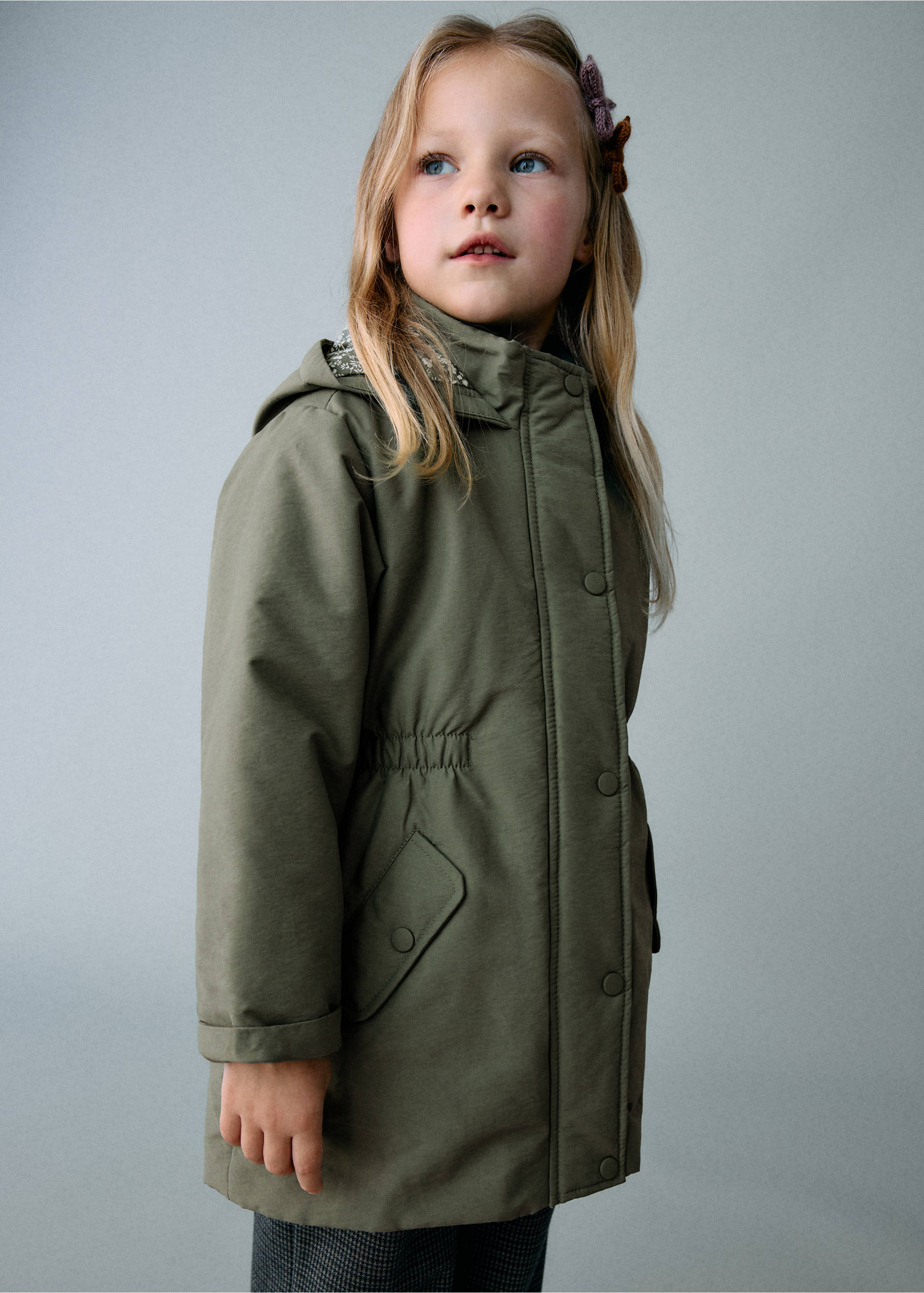 Hooded trench - General plane, Medium Green. Ref: 17072893-00.