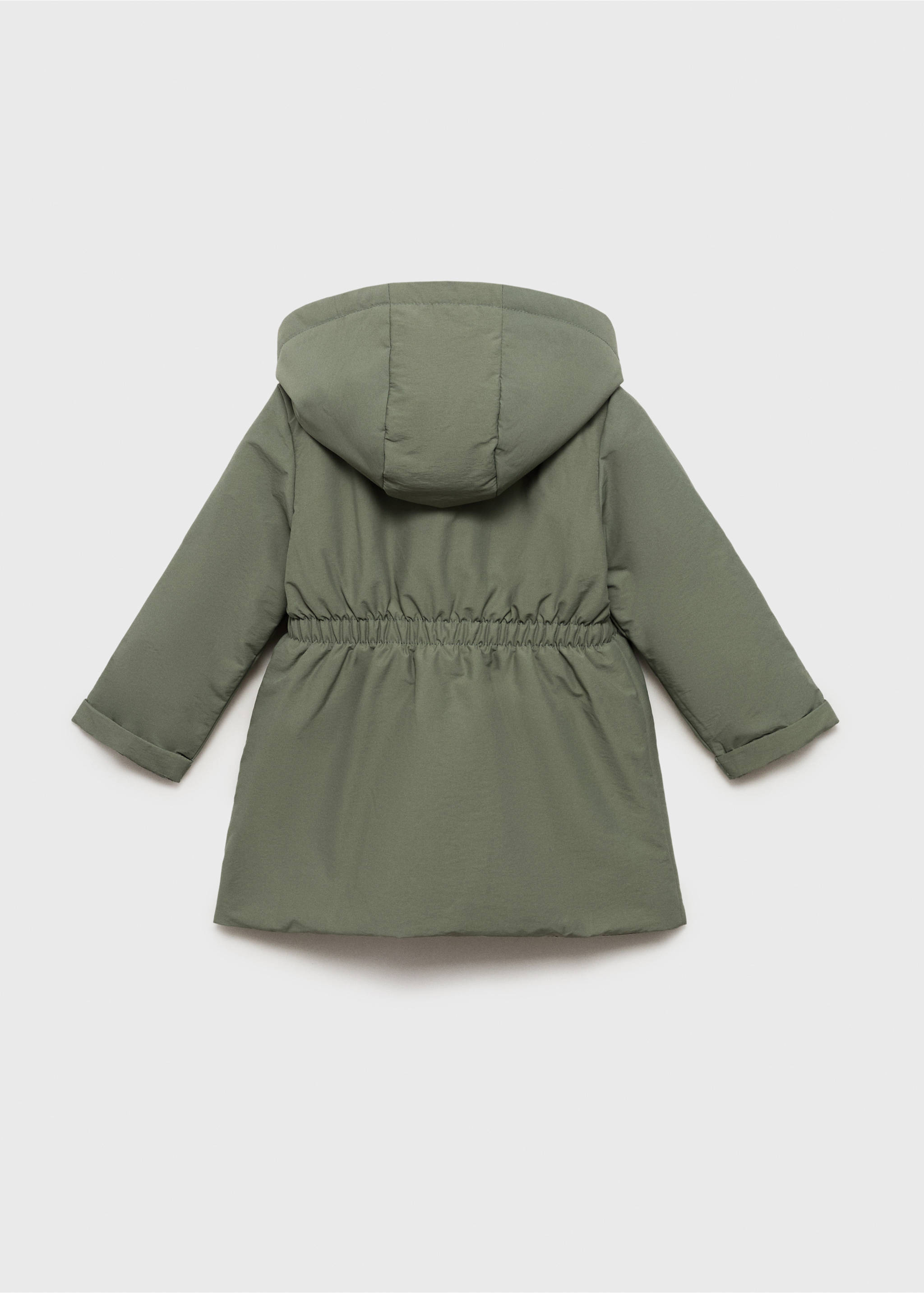 Hooded trench - Reverse of the article, Medium Green. Ref: 17072893-00.