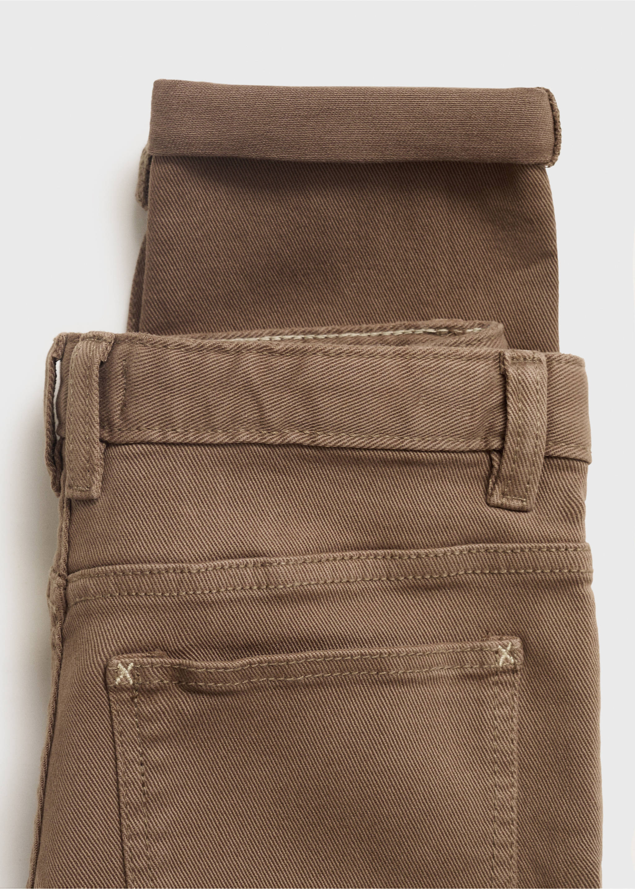 Straight trousers - Details of the article 8, Brown. Ref: 17072896-00.