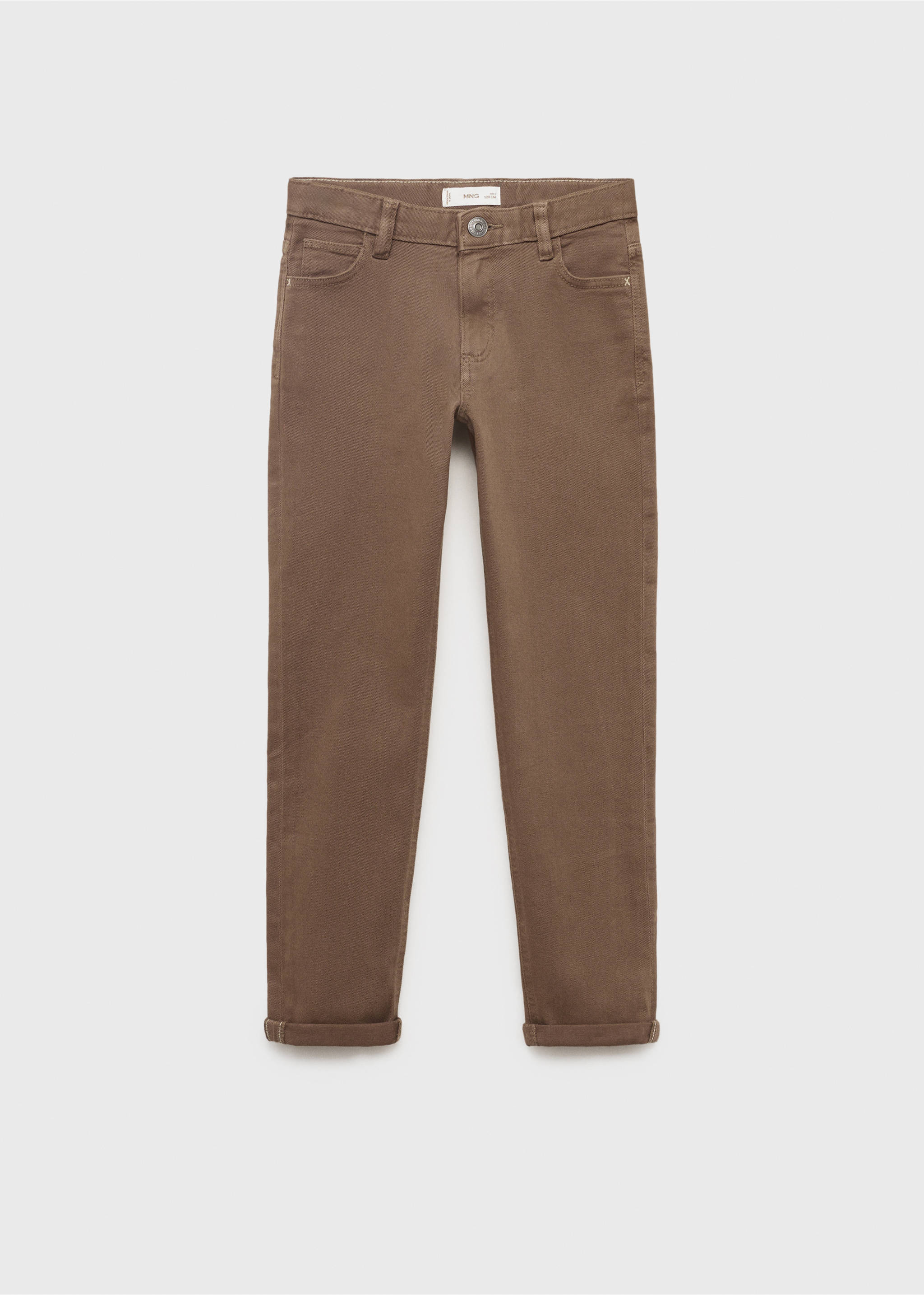 Straight trousers - Article without model, Brown. Ref: 17072896-00.