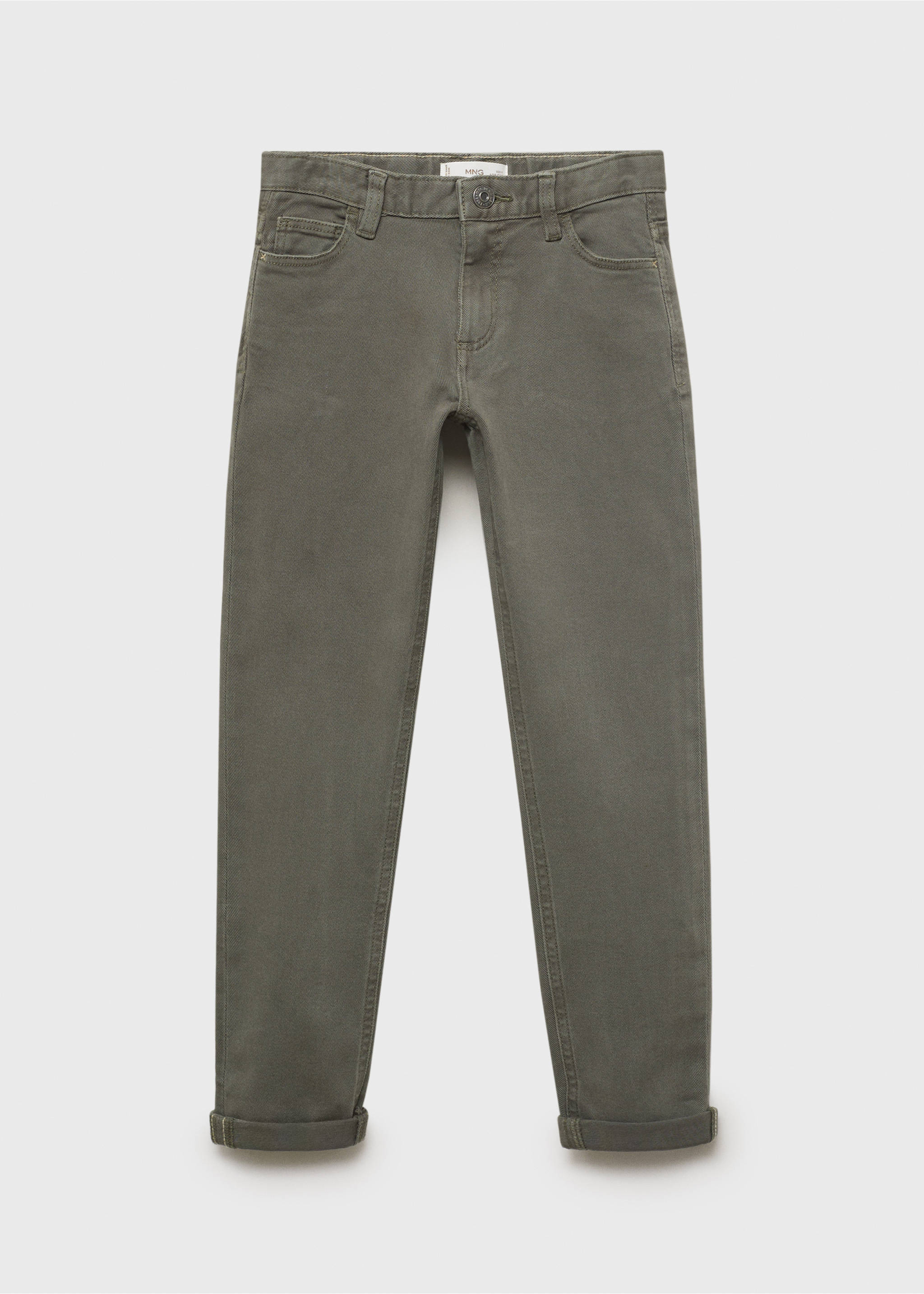 Straight pants - Article without model, Khaki. Ref: 17072896-00.