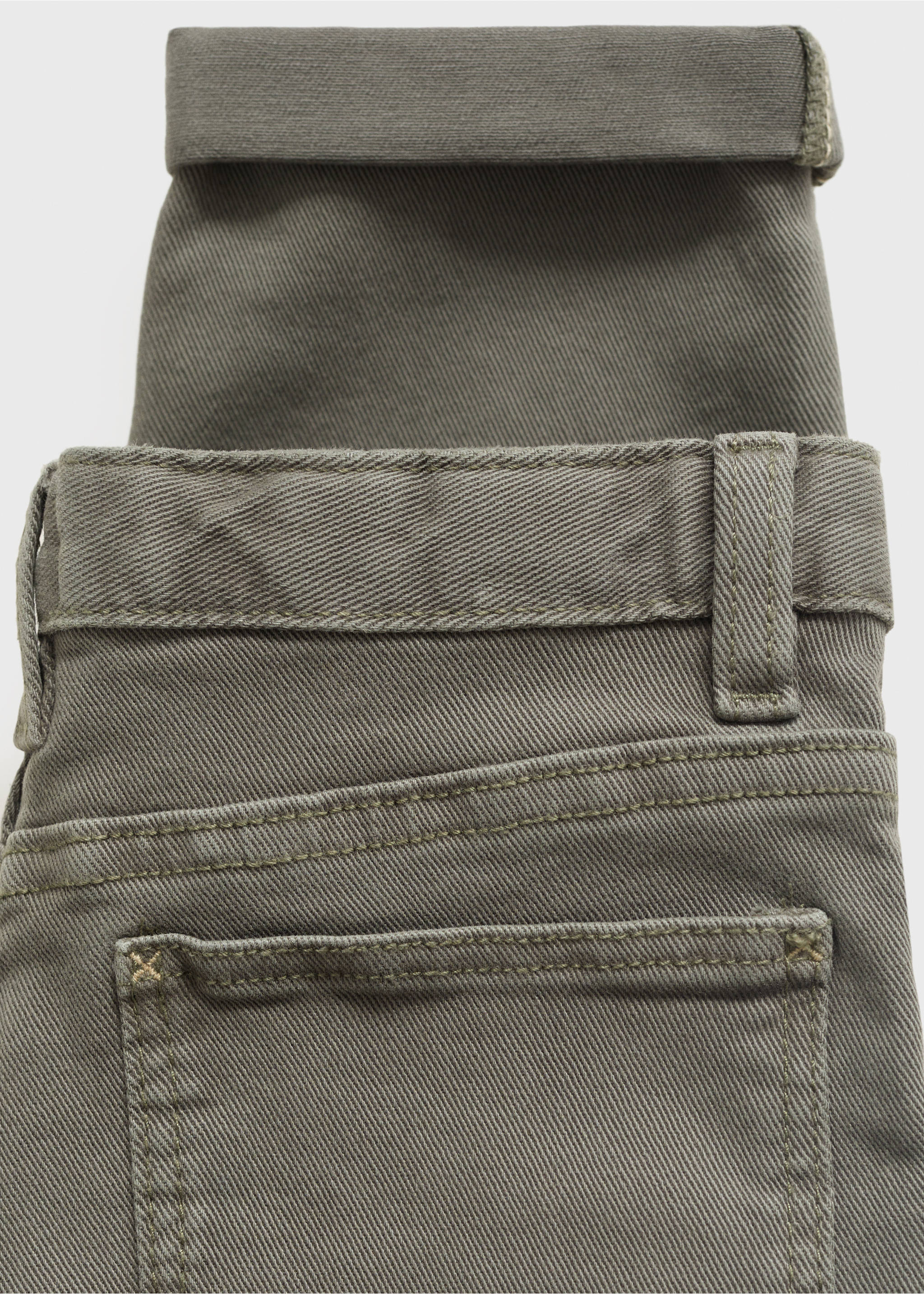 Straight pants - Details of the article 0, Khaki. Ref: 17072896-00.