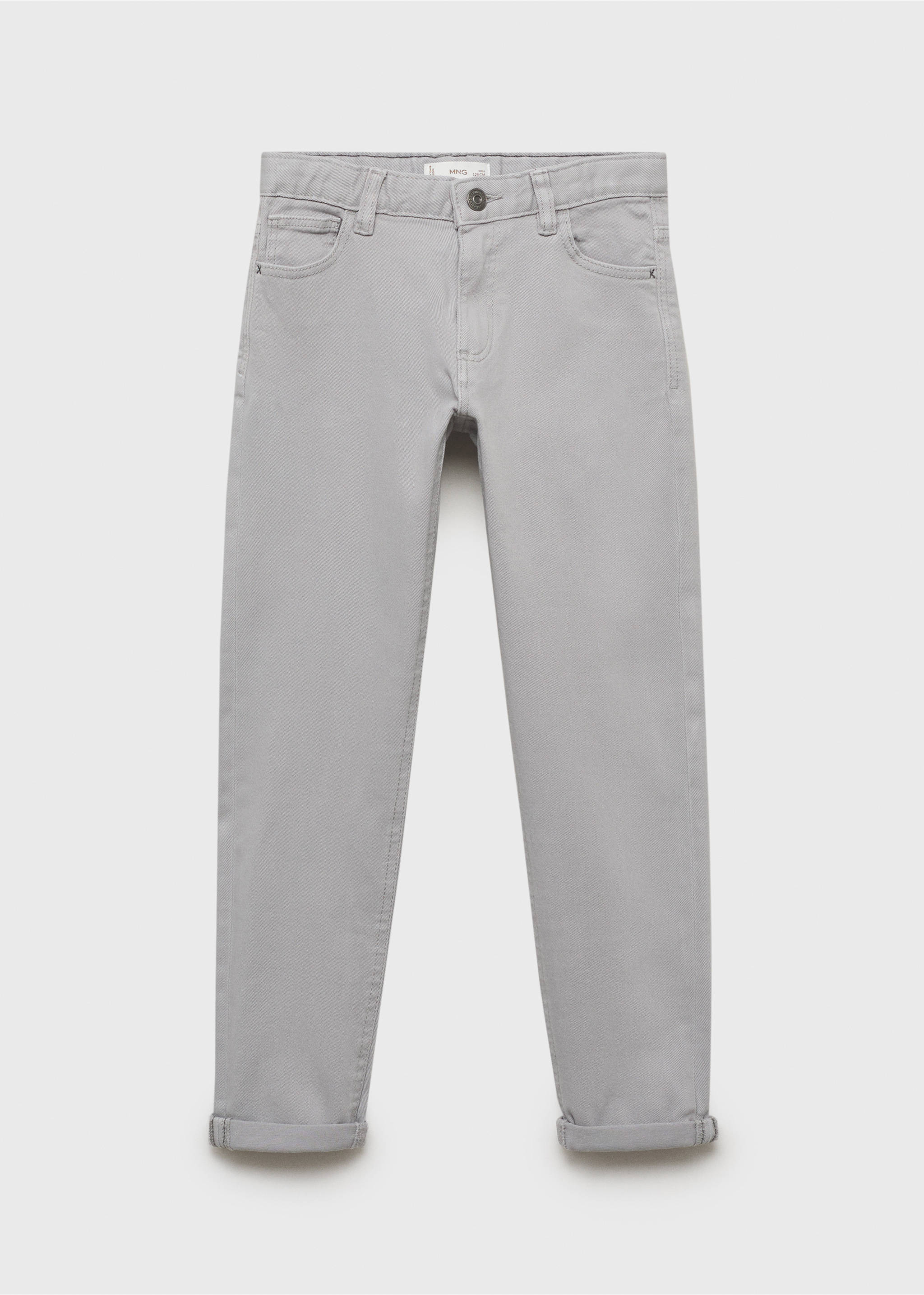 Straight trousers - Article without model, Light/Pastel Grey. Ref: 17072896-00.