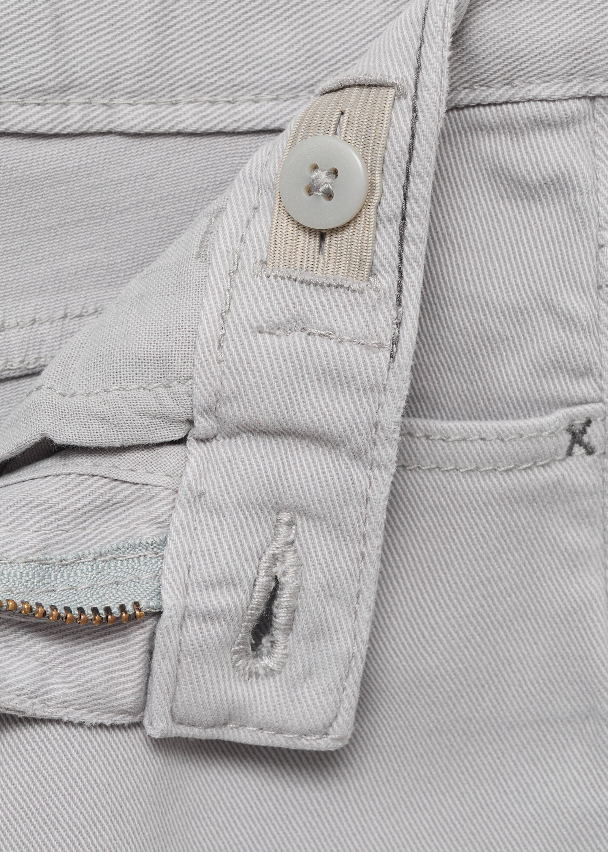 Straight trousers - Details of the article 8, Light/Pastel Grey. Ref: 17072896-00.