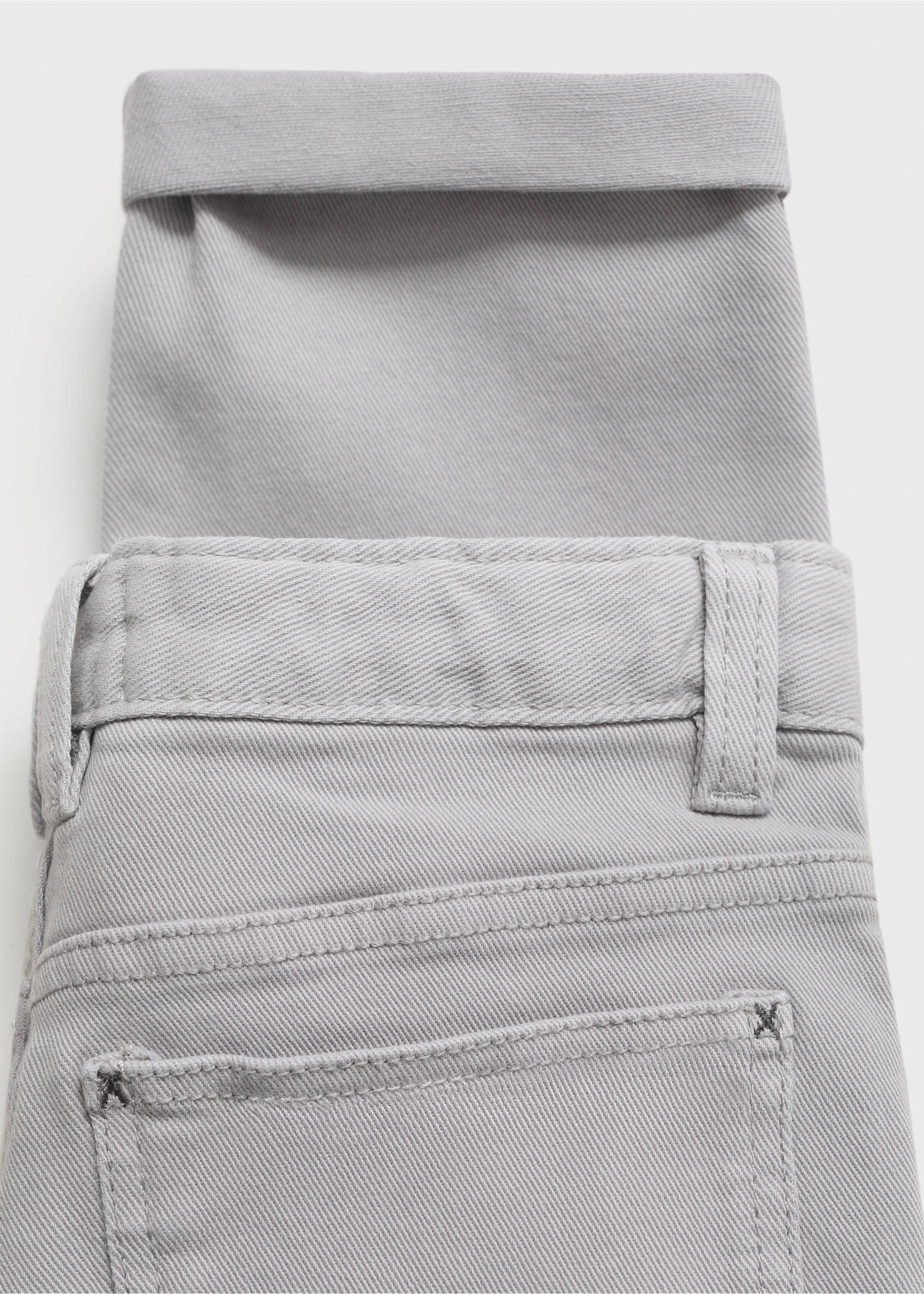 Straight trousers - Details of the article 0, Light/Pastel Grey. Ref: 17072896-00.