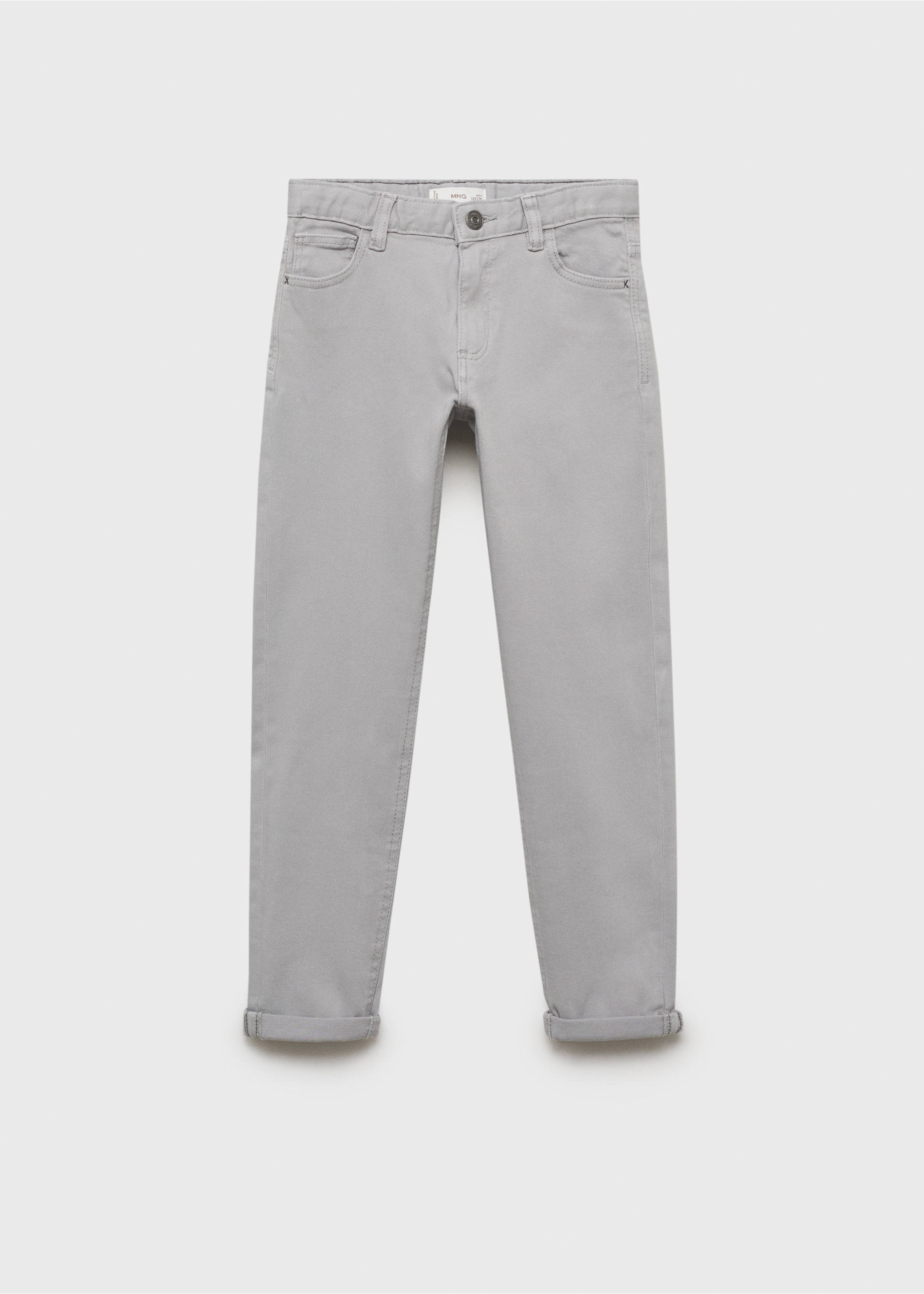 Pantalon droit - Article sans modèle, Gris clair/pastel. Ref: 17072896-00.