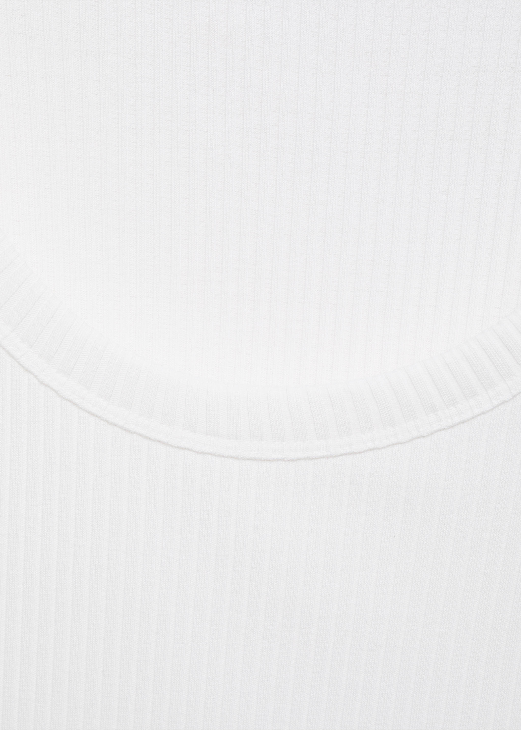 Slim-fit ribbed tank top - Details of the article 8, Off White. Ref: 17072898-00.