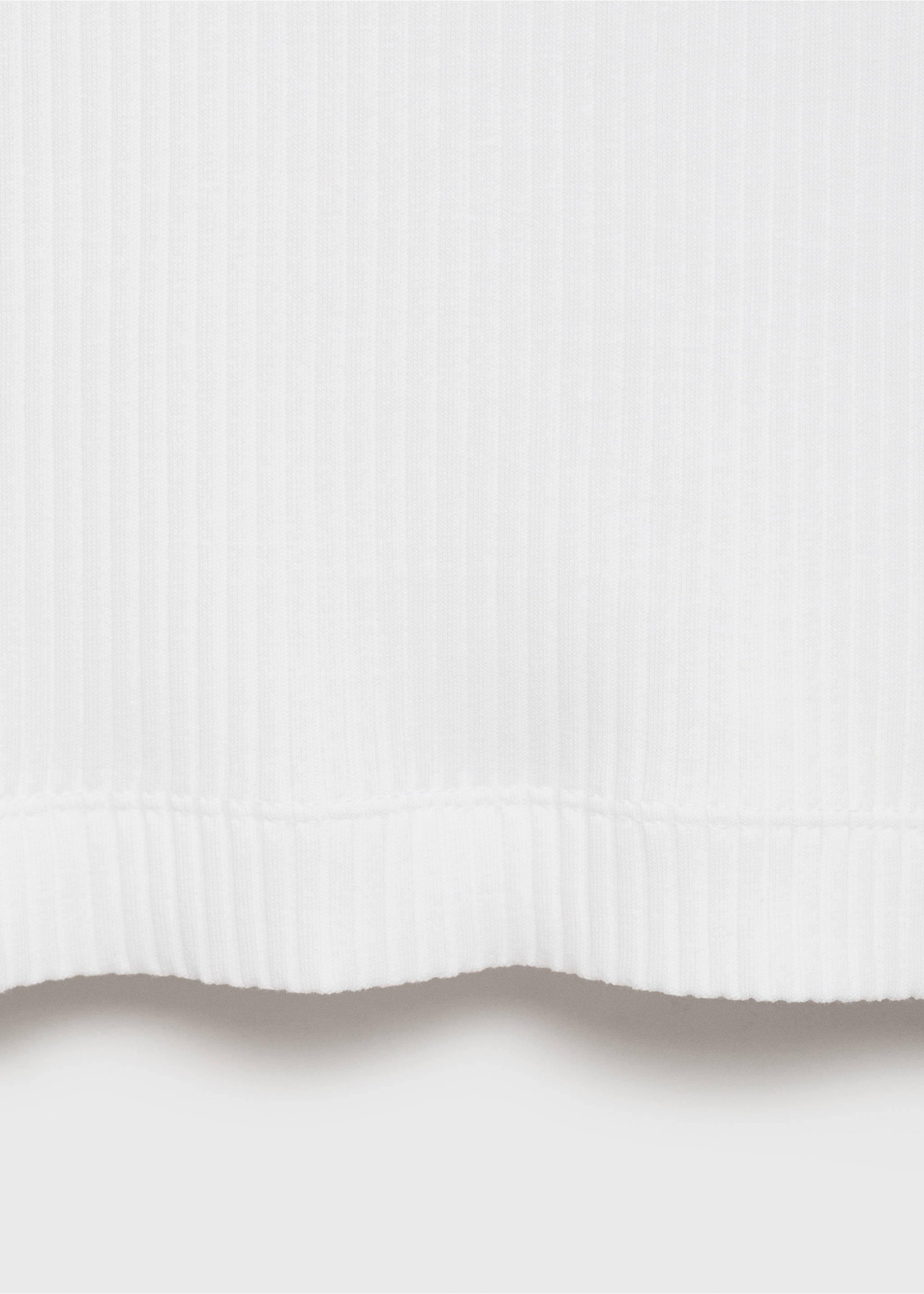 Slim-fit ribbed tank top - Details of the article 0, Off White. Ref: 17072898-00.