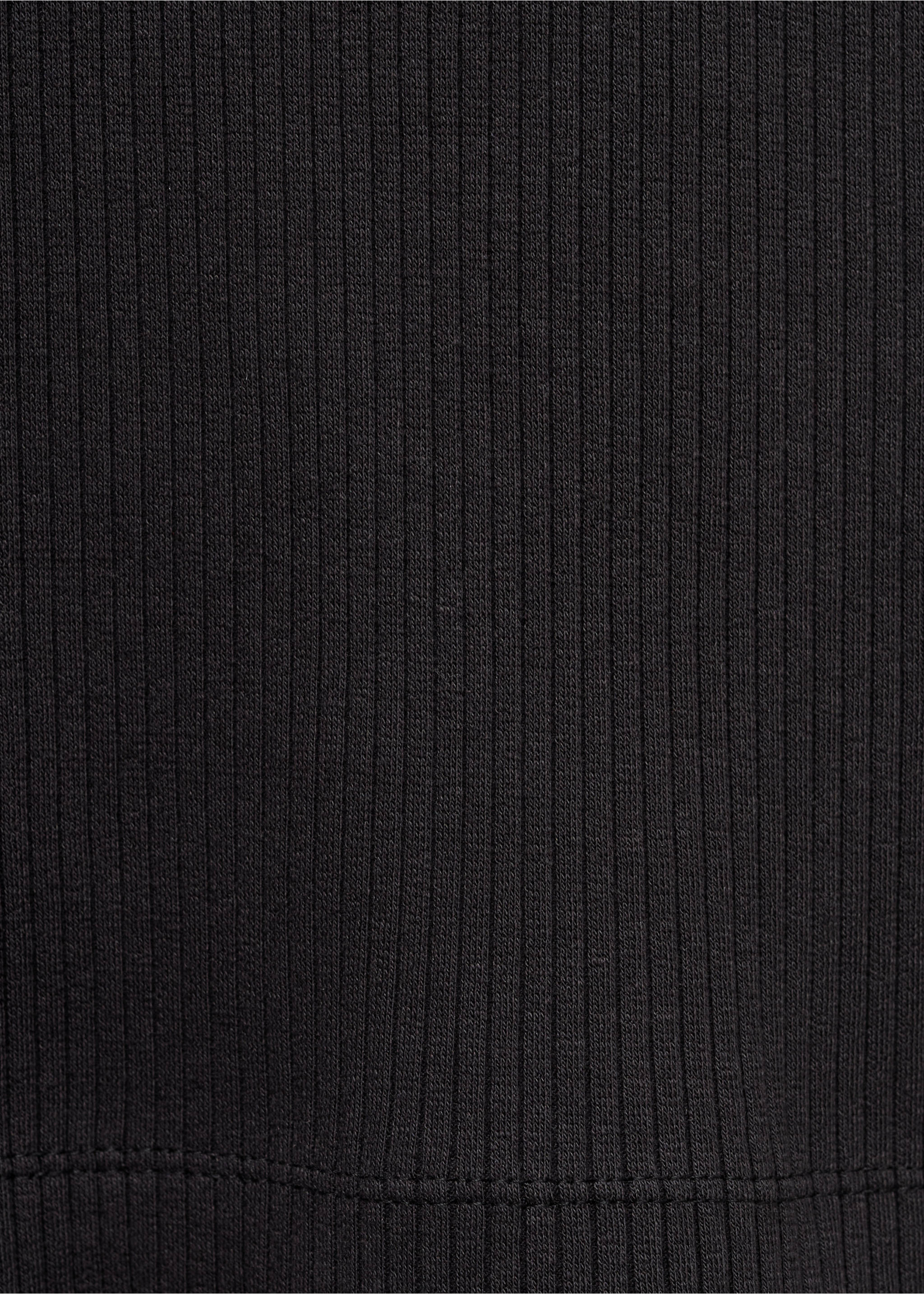Slim-fit ribbed tank top - Details of the article 0, Black. Ref: 17072898-00.