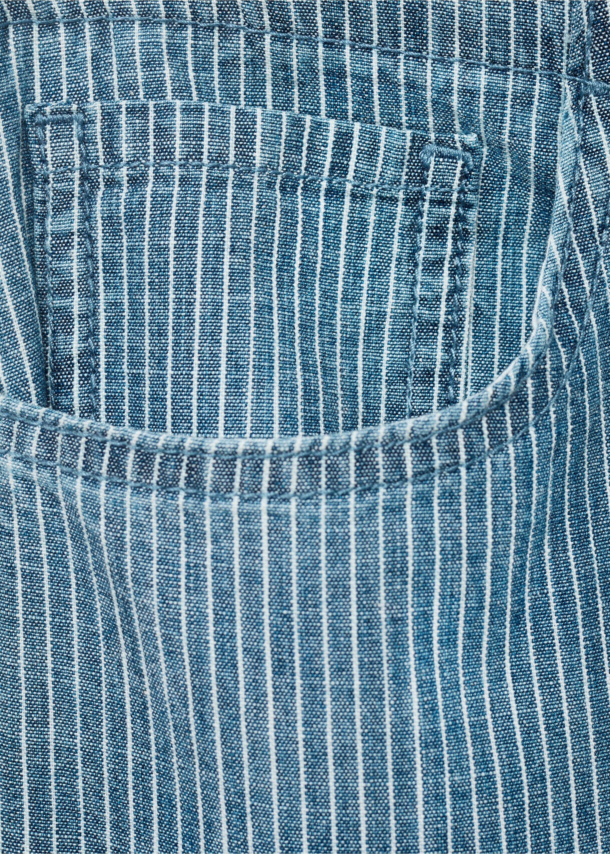Pantalón denim wide leg cinturón - Détail de l'article 0, Bleu. Ref: 17072902-00.