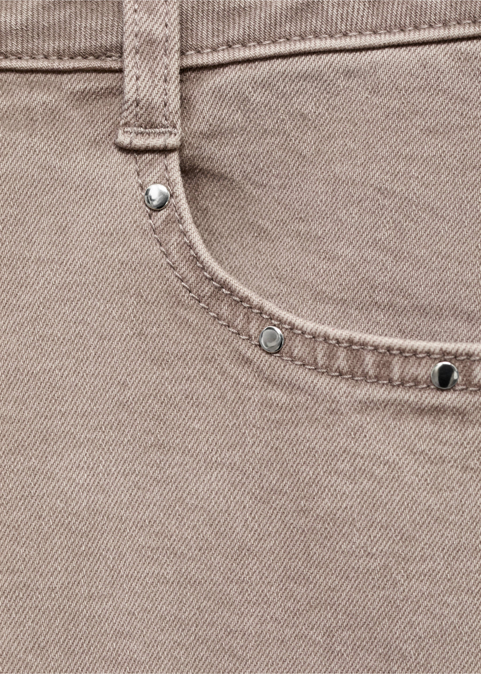 Jeans low waist tachuelas - Detalle del artículo 8, Marrón medio. Ref: 17072907-00.