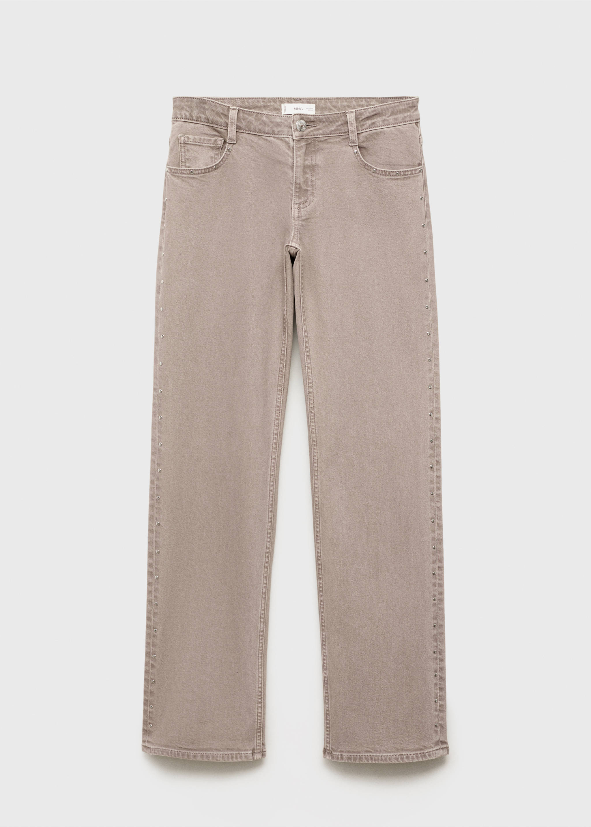 Jeans low waist tachuelas - Artículo sin modelo, Marrón medio. Ref: 17072907-00.