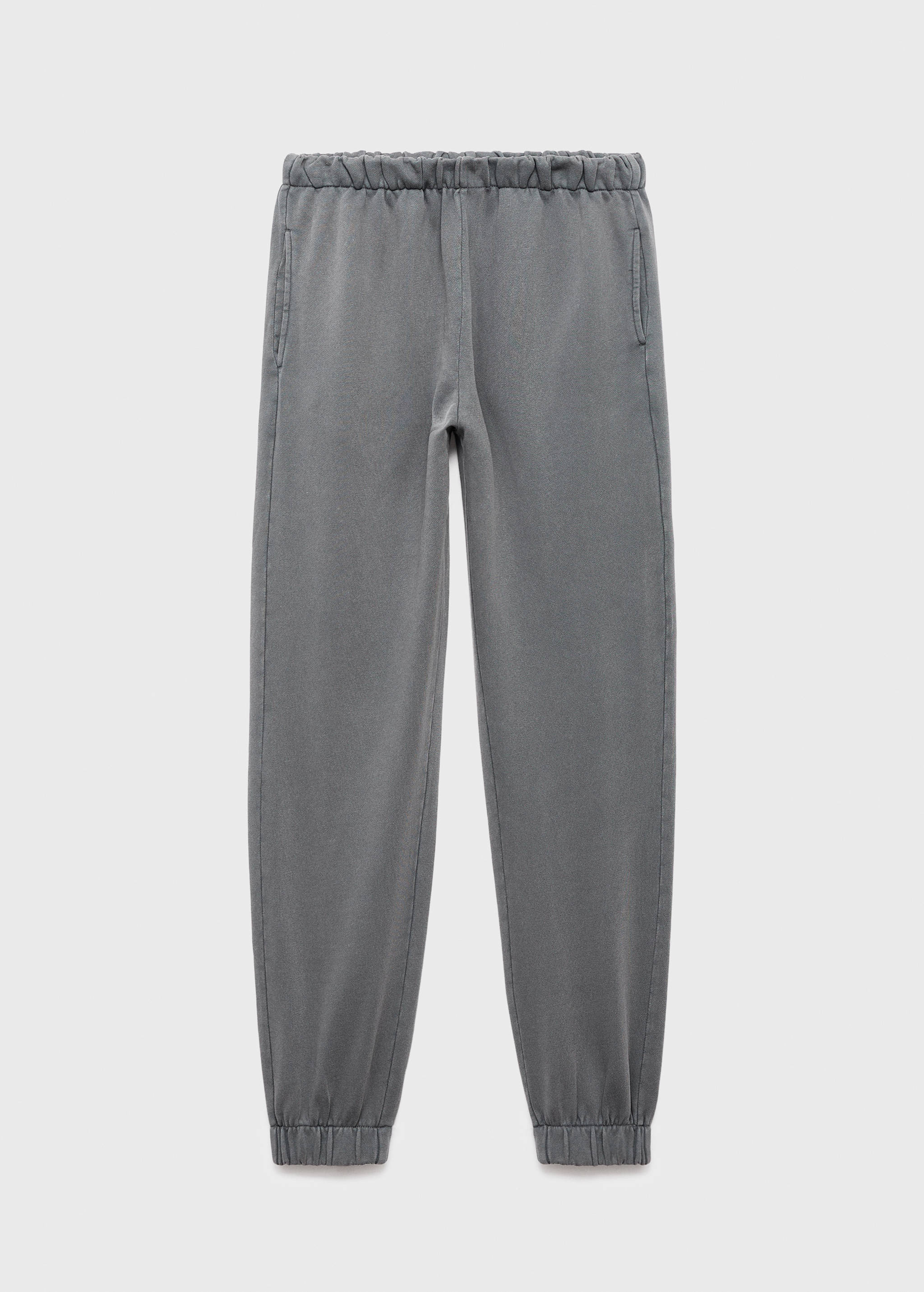 Cotton joggers with elastic waist - Article without model