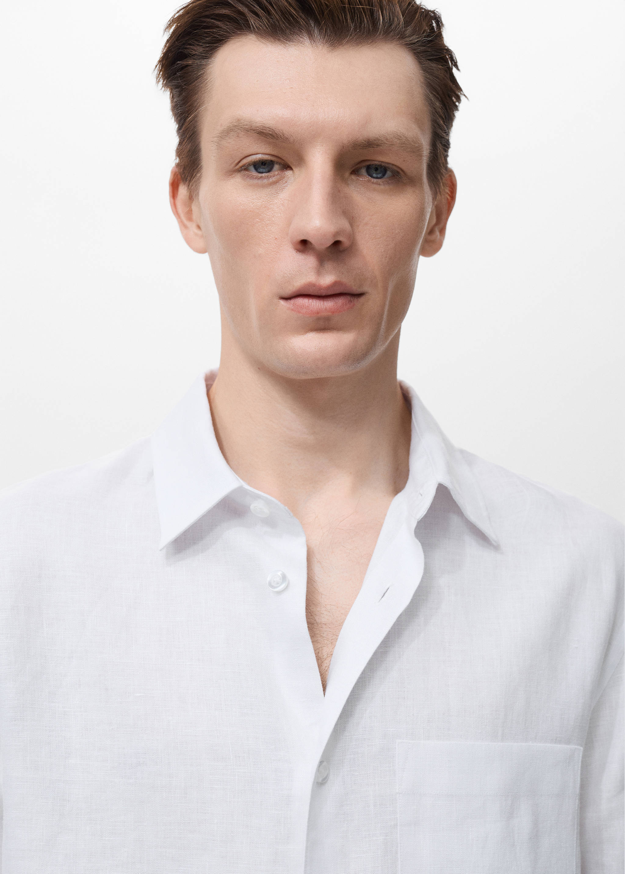 Chemise 100 % lin avec poche - Détail de l'article 1