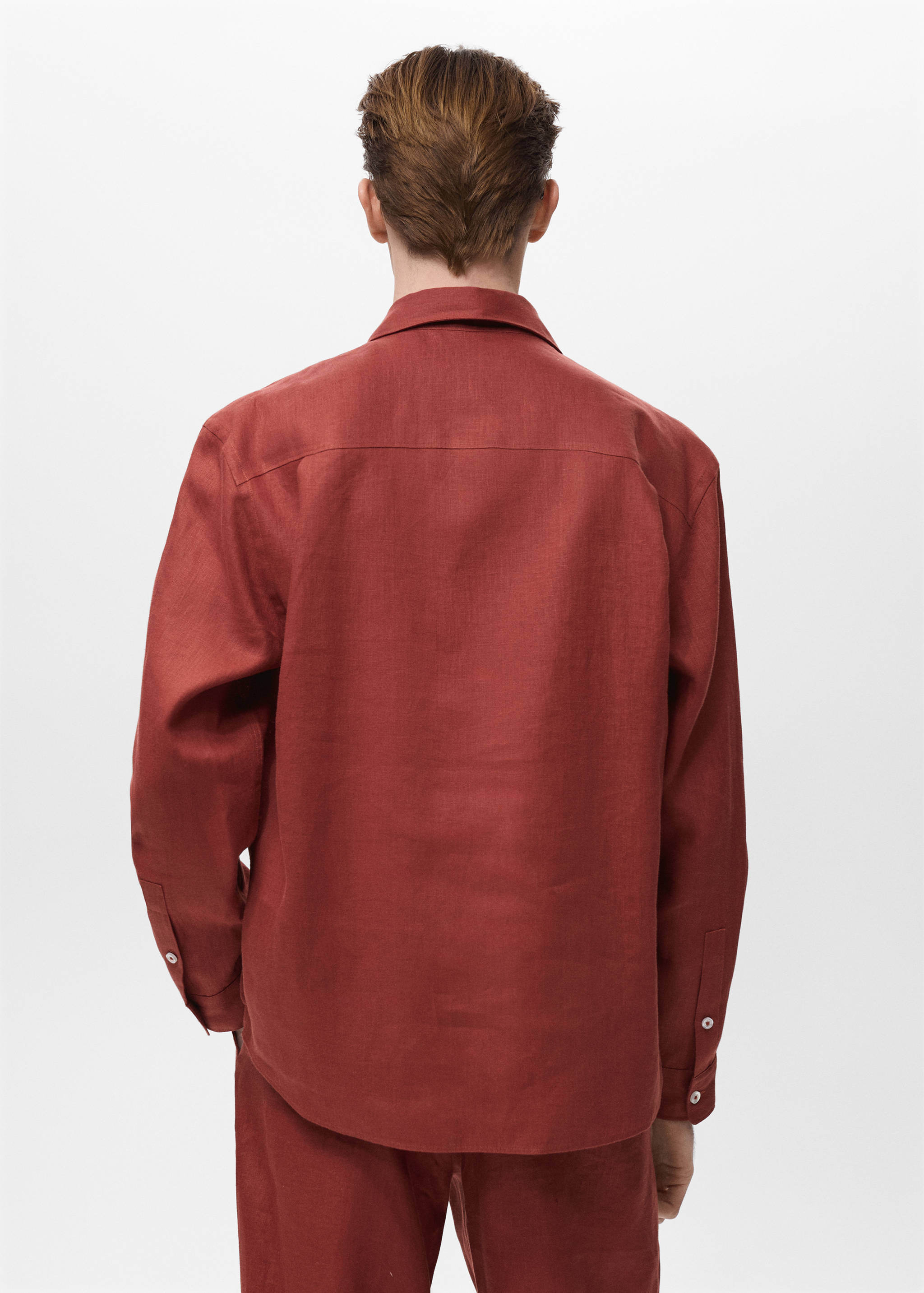 Chemise 100 % lin avec poche - Verso de l’article