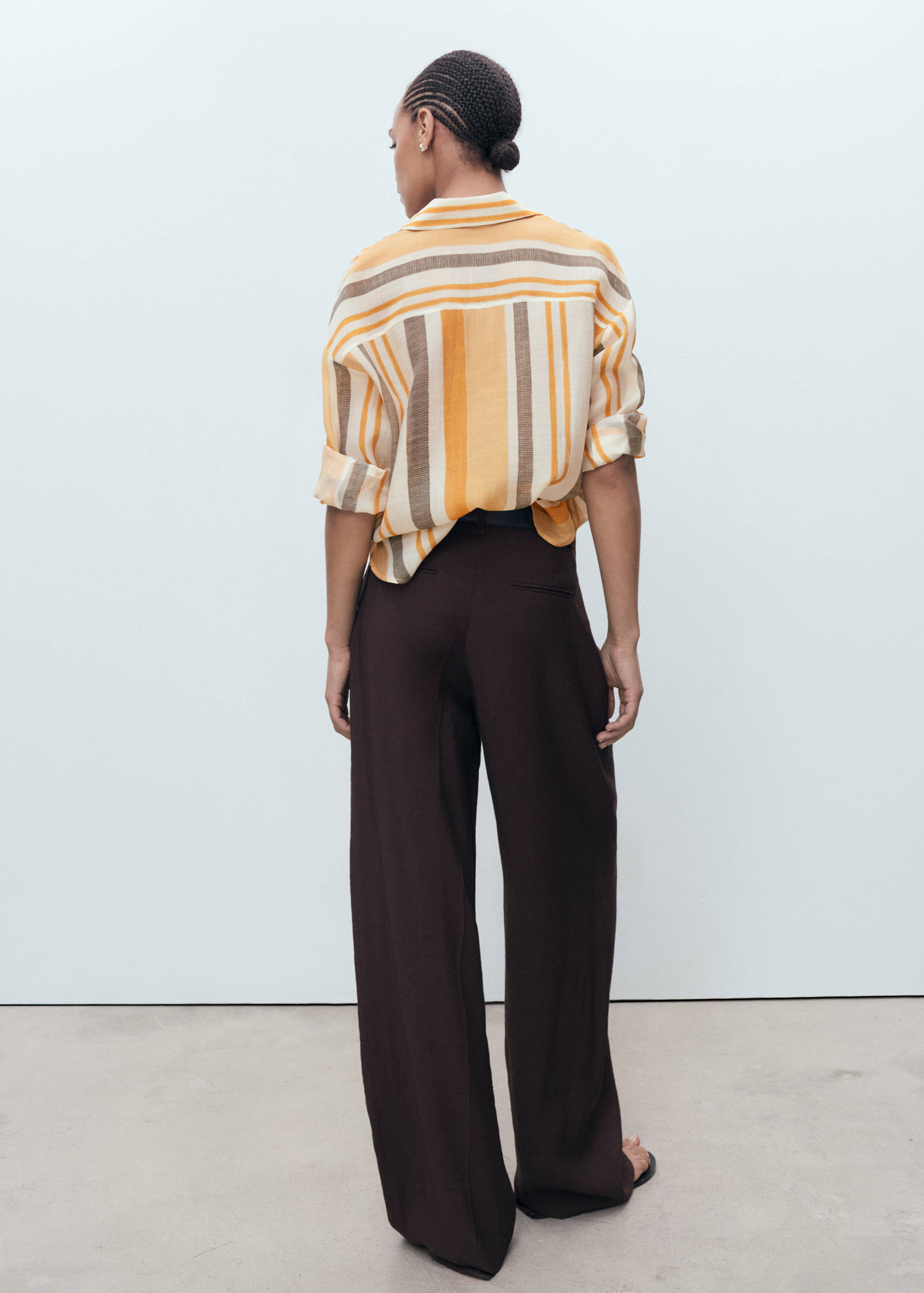 Lyocell striped shirt - Reverse of the article