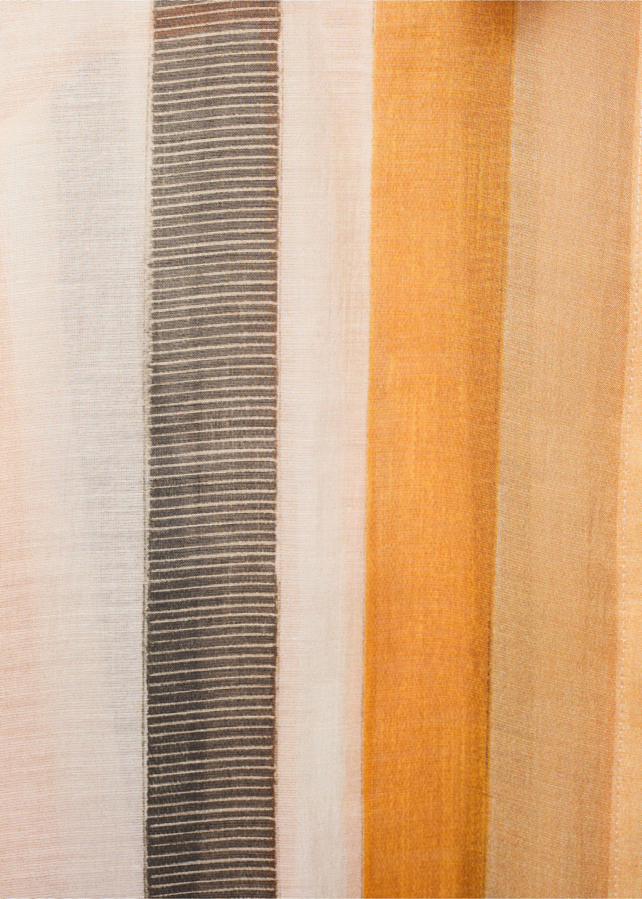 Lyocell striped shirt - Details of the article 8, Off White. Ref: 17072923-00.